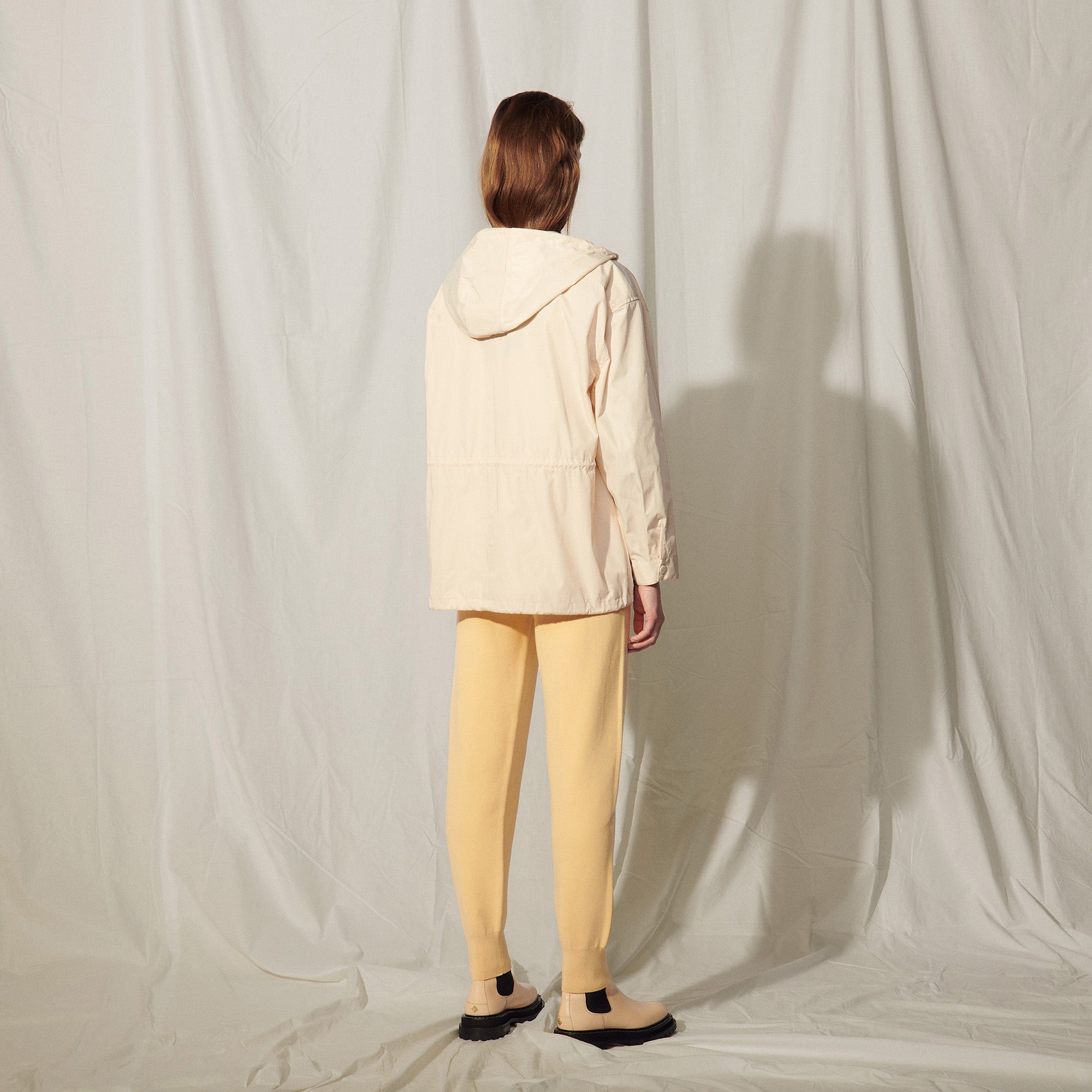 Blouson en nylon à capuche Sandro seconde main