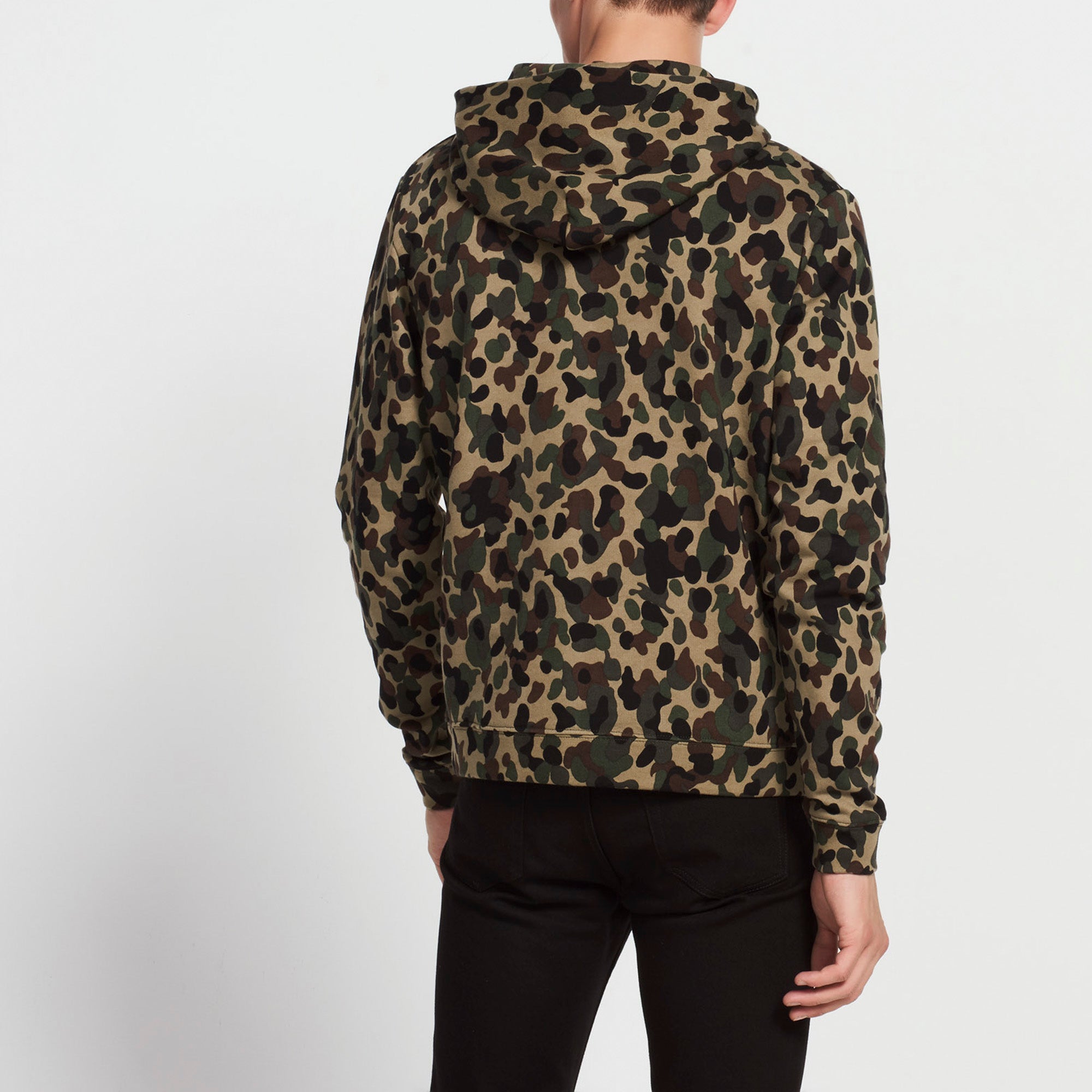 Sweat hoodie imprimé camouflage Sandro seconde main