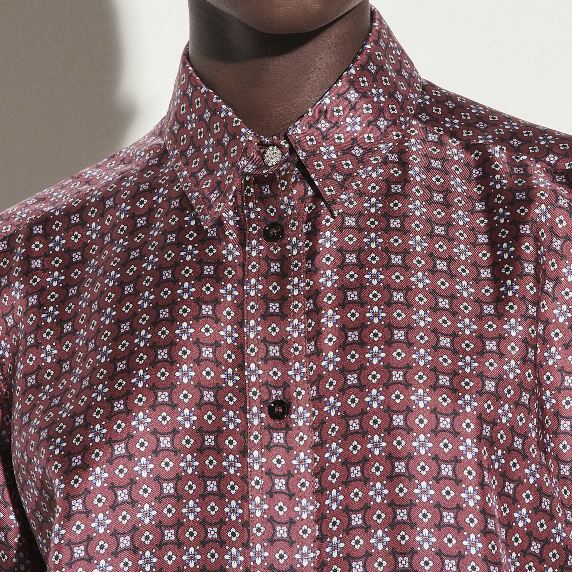 Chemise classique en twill de soie Sandro seconde main