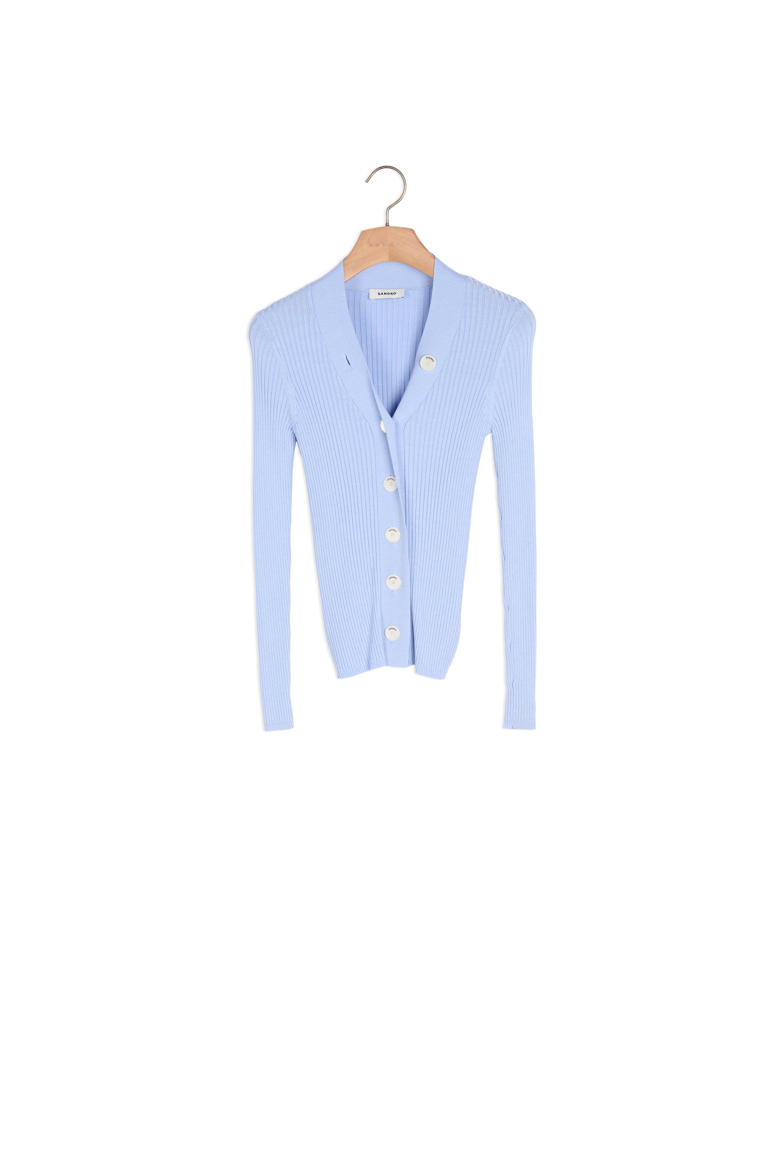 Cardigan en Maille fine côtelée Sandro seconde main