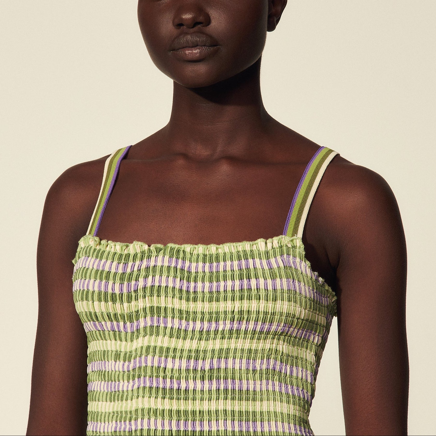 Robe en Maille smockée Sandro seconde main