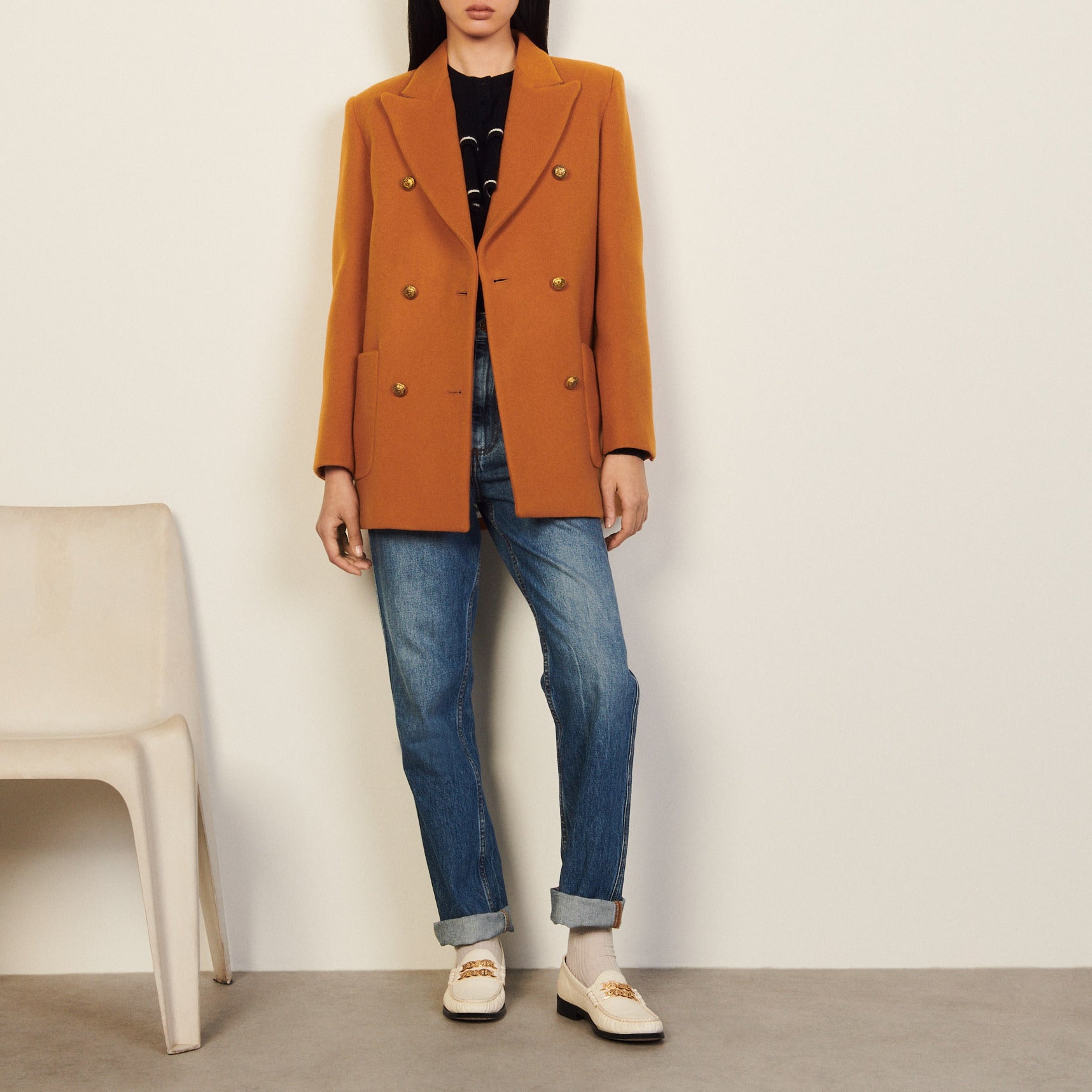 Outerwear Bronze Sandro seconde main