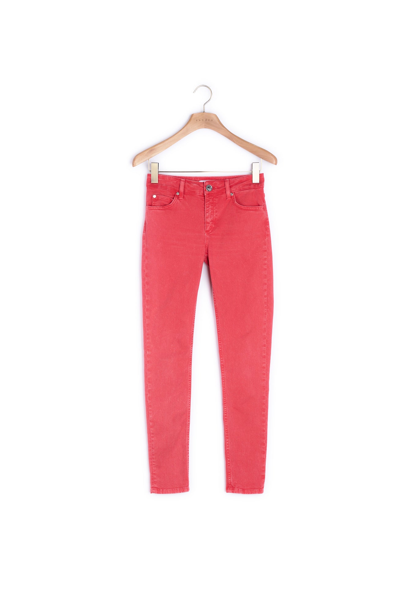 Jeans coupe droite coloré Sandro seconde main