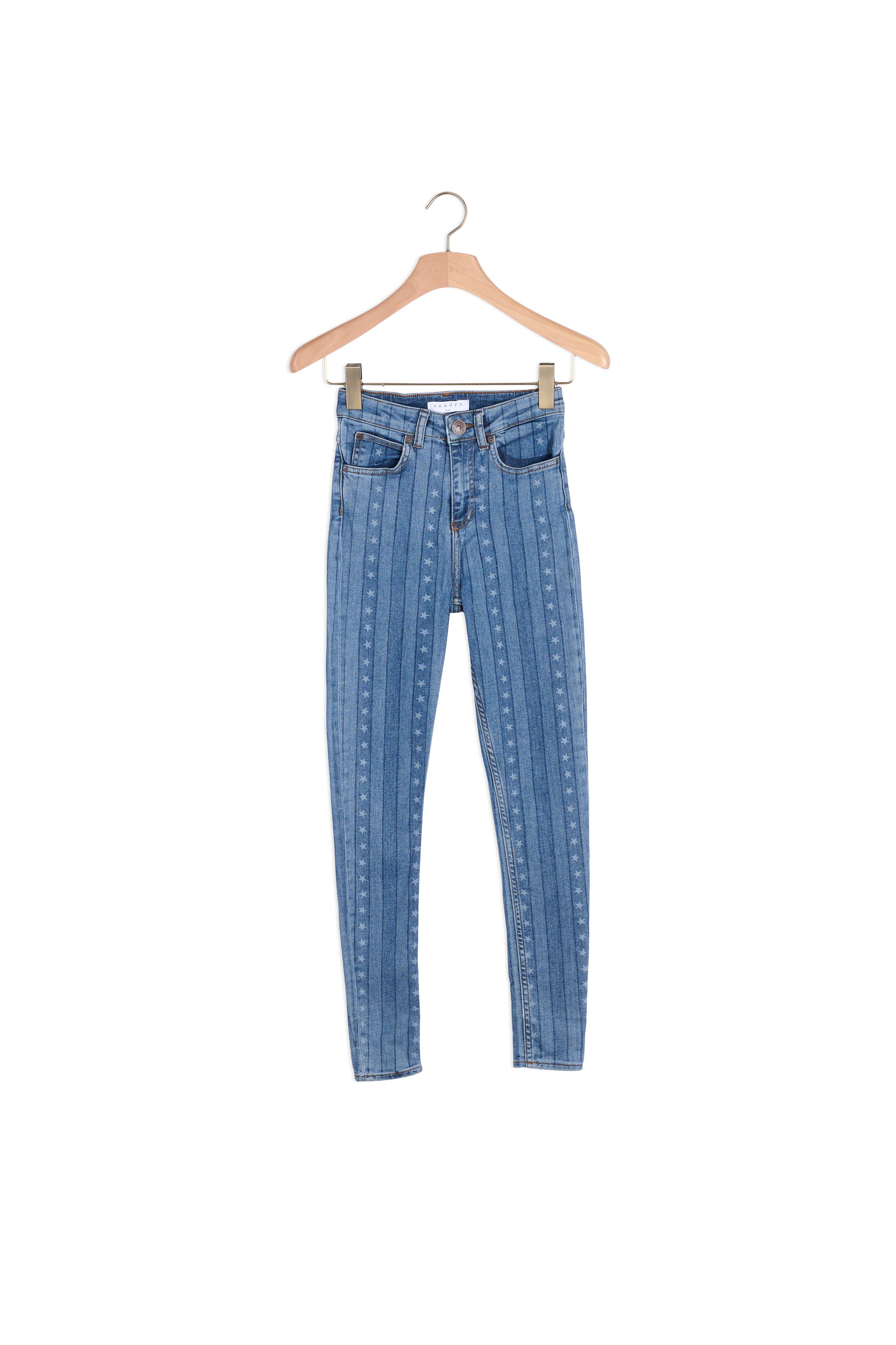 Jean skinny étoiles Sandro seconde main