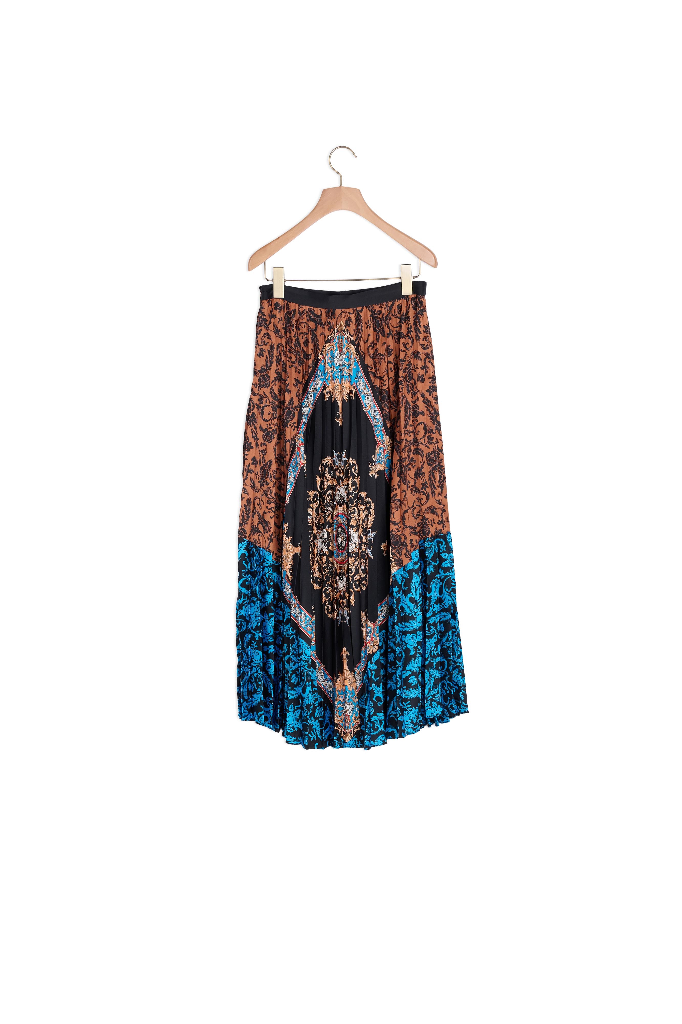 Jupe longue plissée  imprimée Sandro seconde main