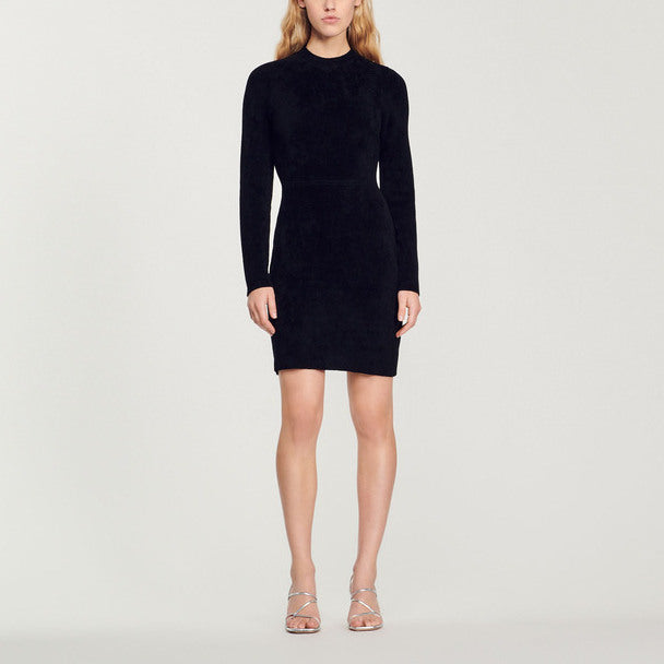 Robe en Maille velours Sandro seconde main