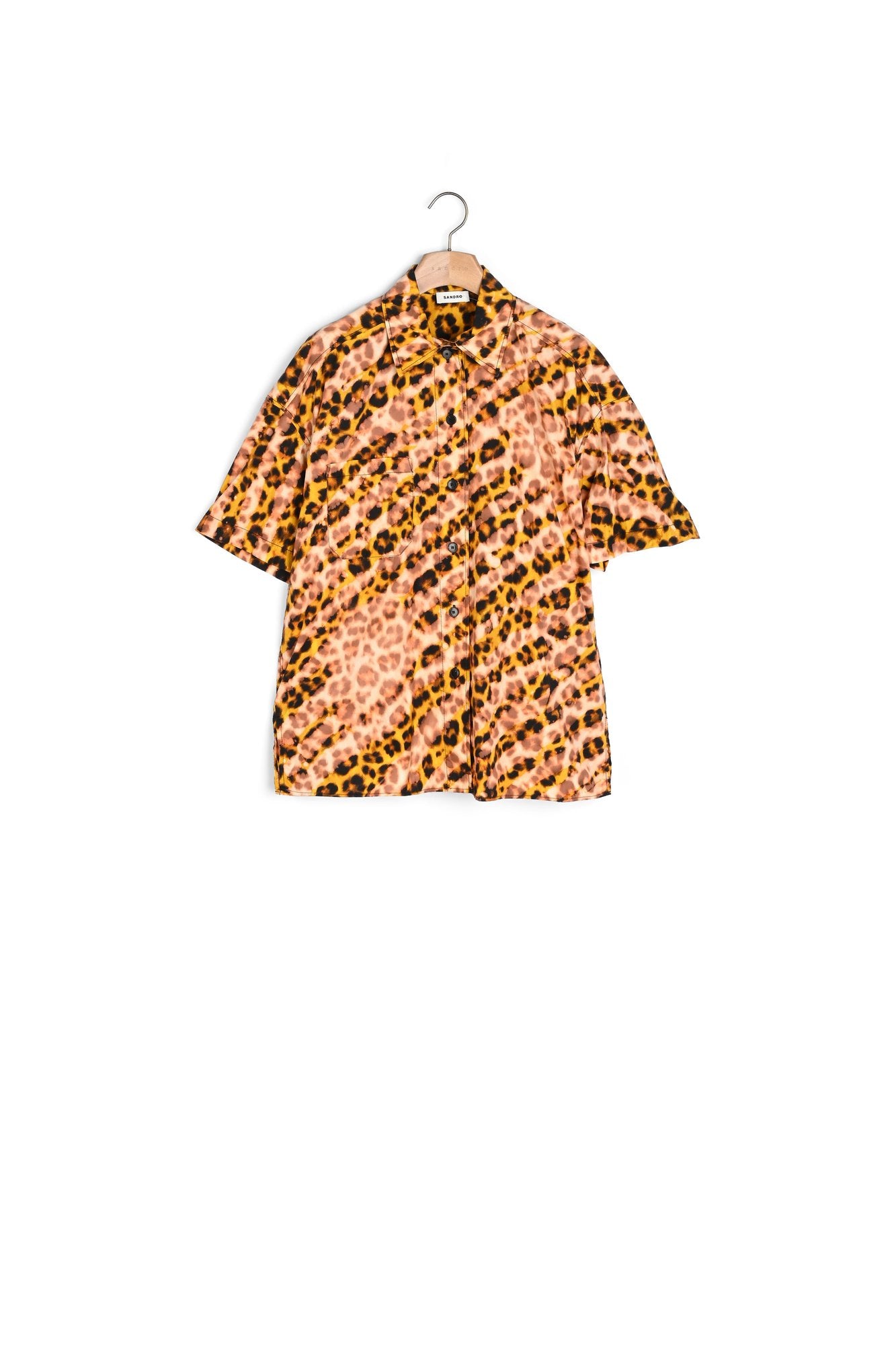 Chemise oversize léopard Sandro seconde main
