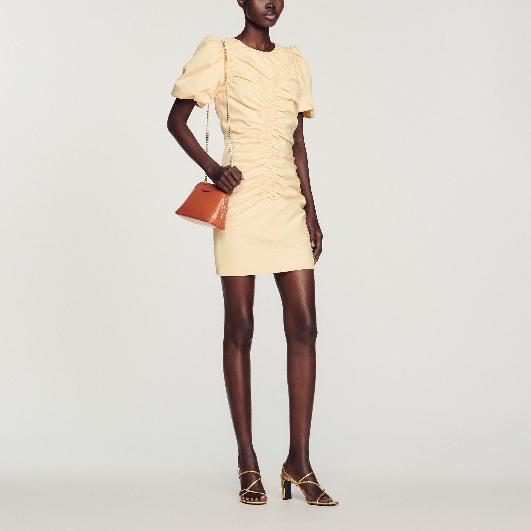 Robe courte froncée Sandro seconde main