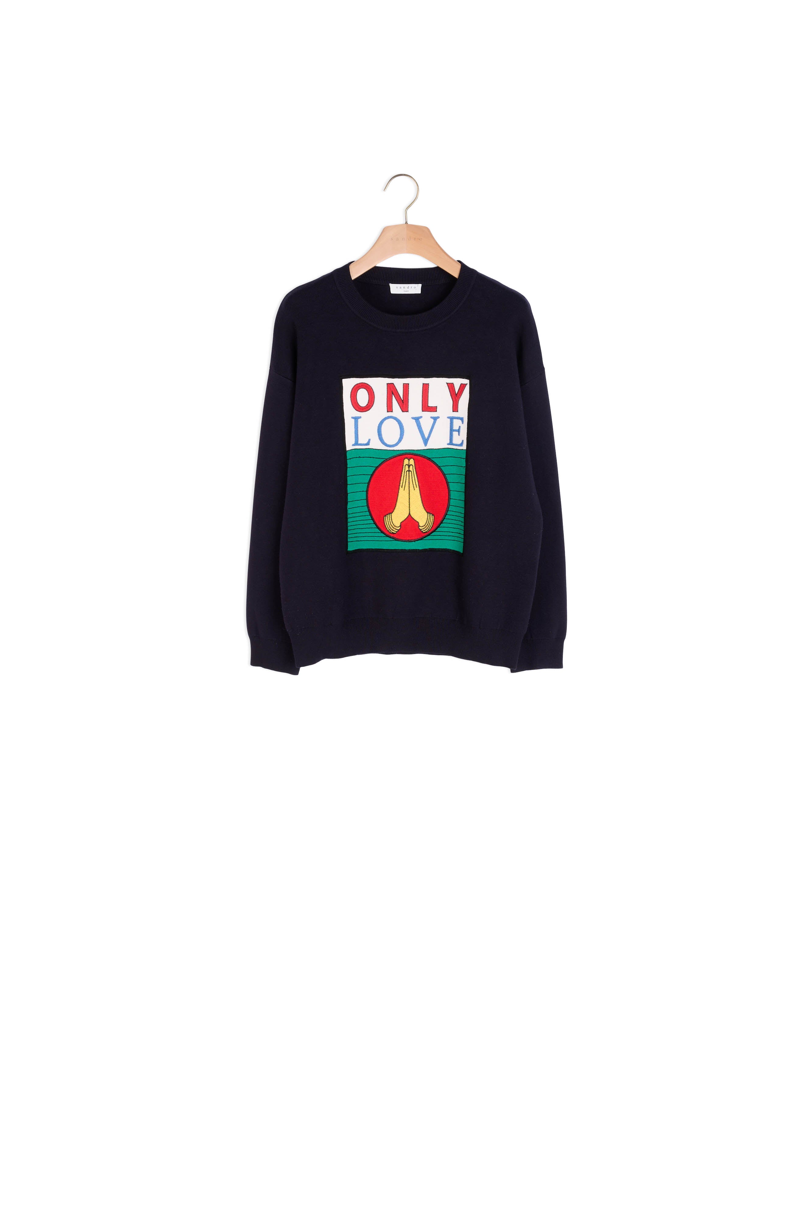 Pull avec patch appliqué Sandro seconde main