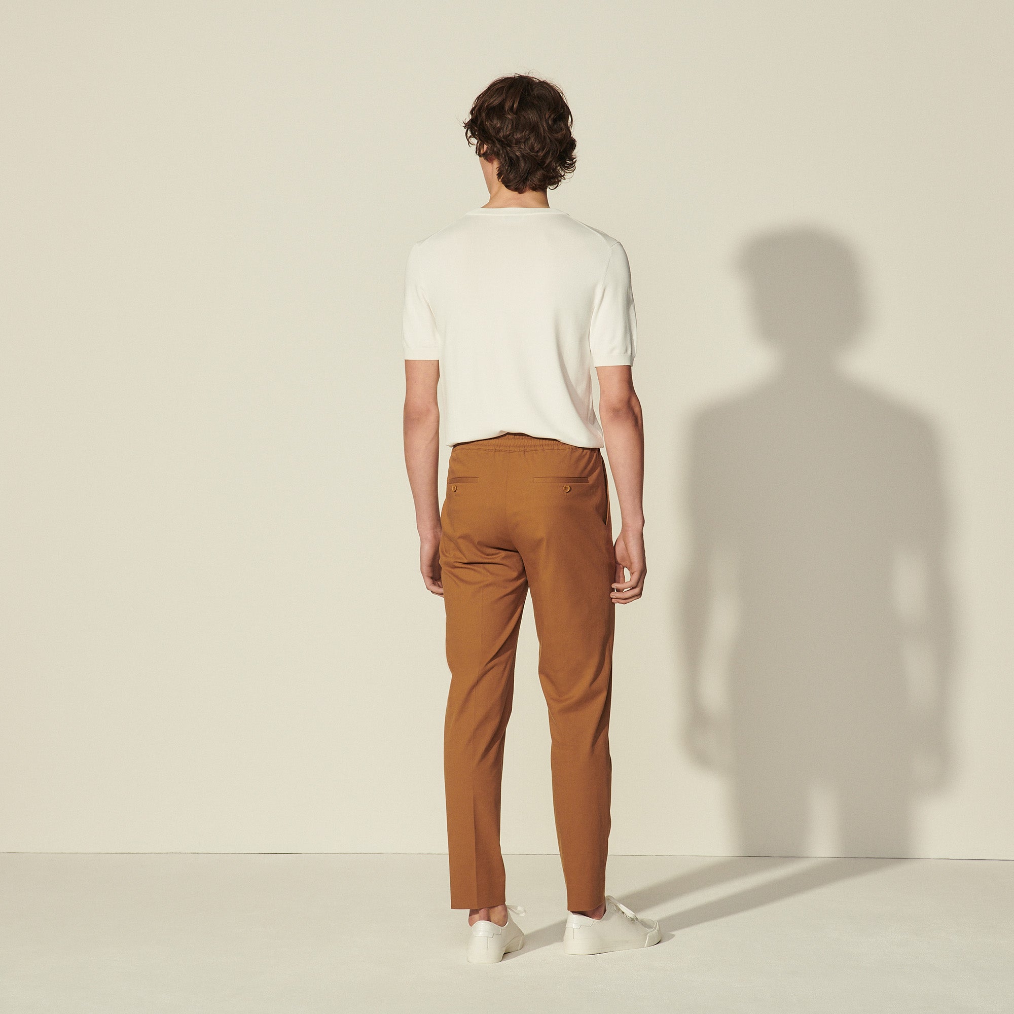 Pantalon à la ceinture élastique Sandro seconde main