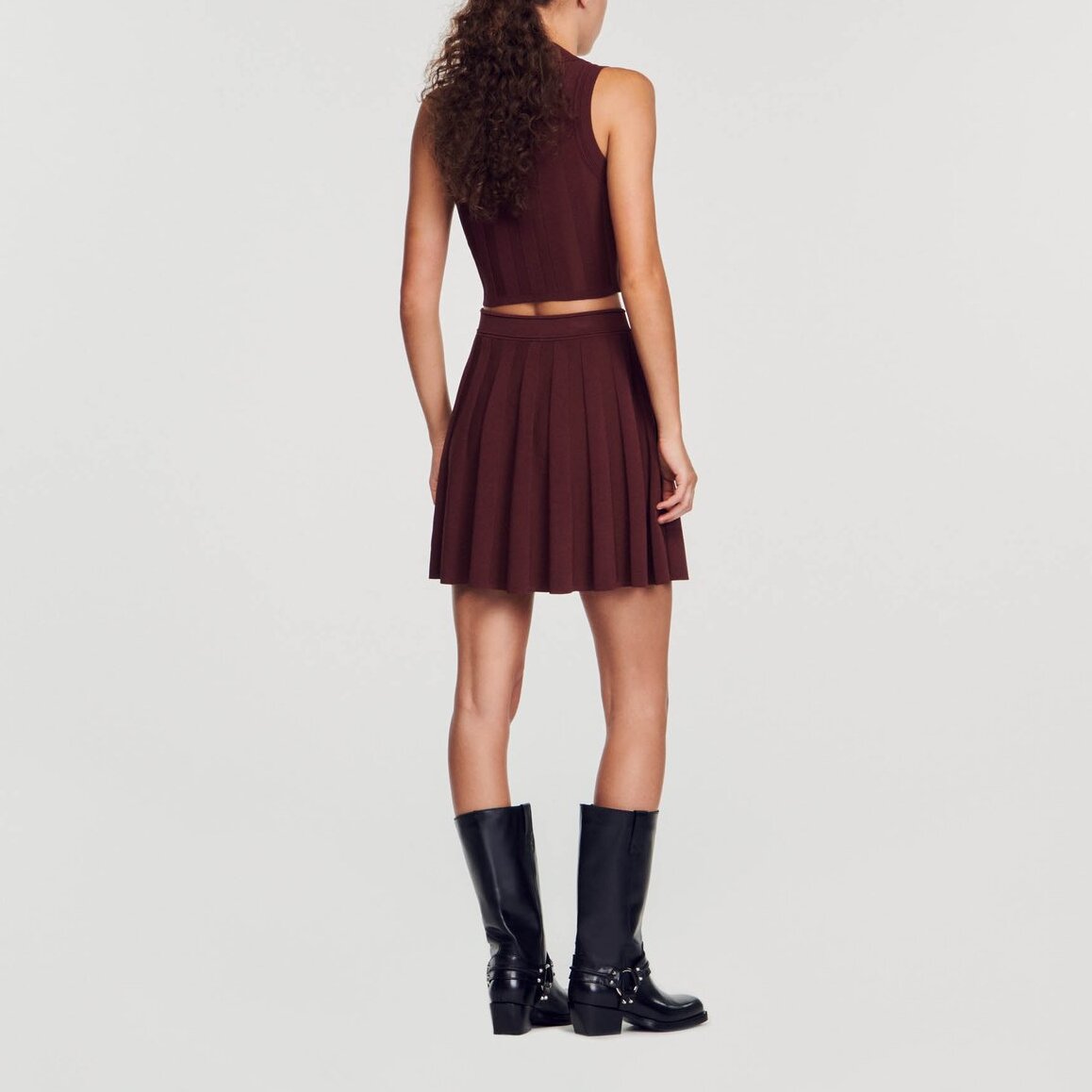 Jupe courte plissée Sandro seconde main