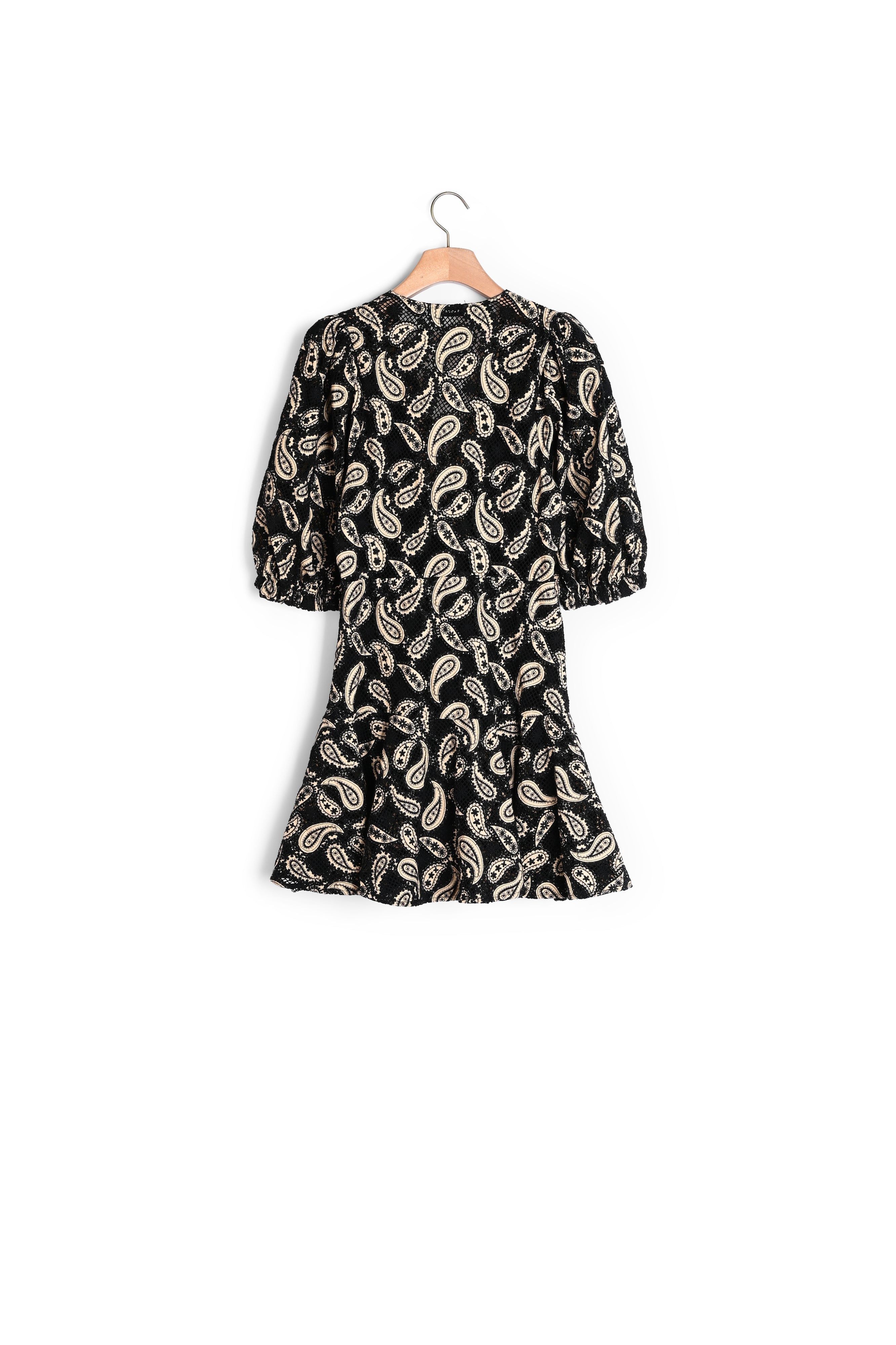 Robe courte en guipure motifs paisley Sandro seconde main