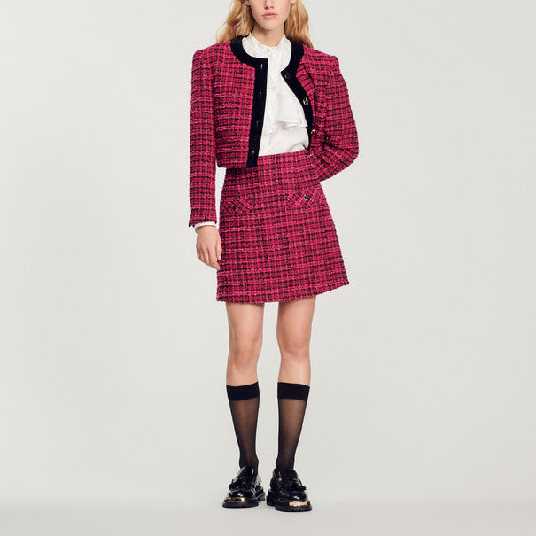 Jupe courte en tweed Sandro seconde main