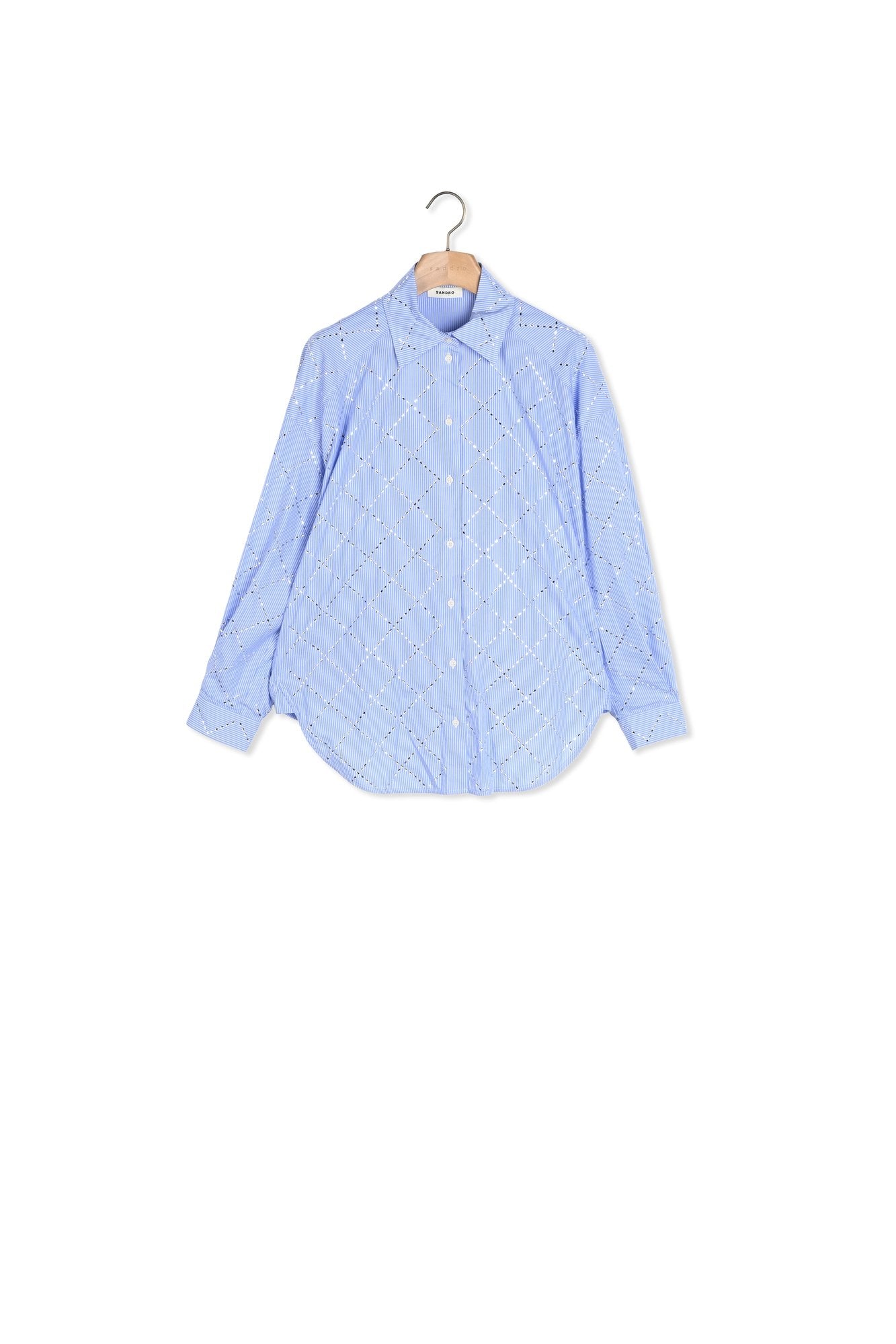 Chemise oversize à strass Sandro seconde main