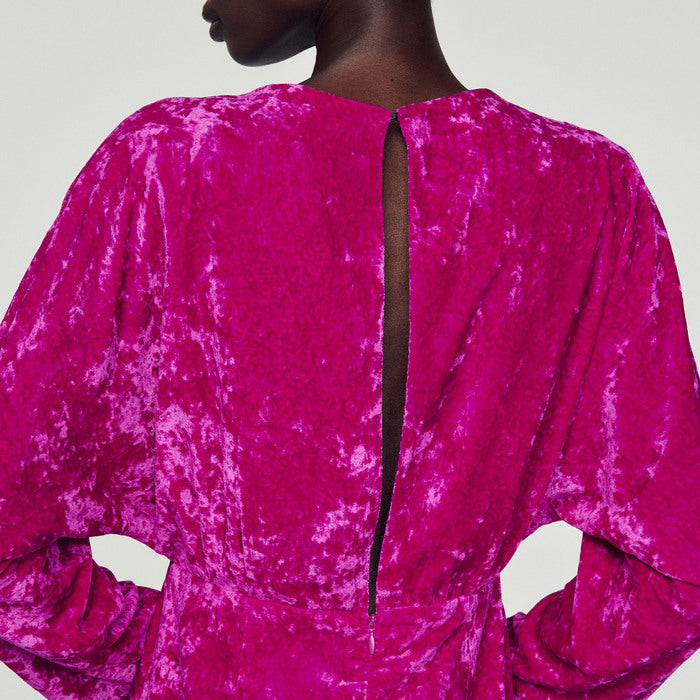 Robe courte en velours frappé Sandro seconde main