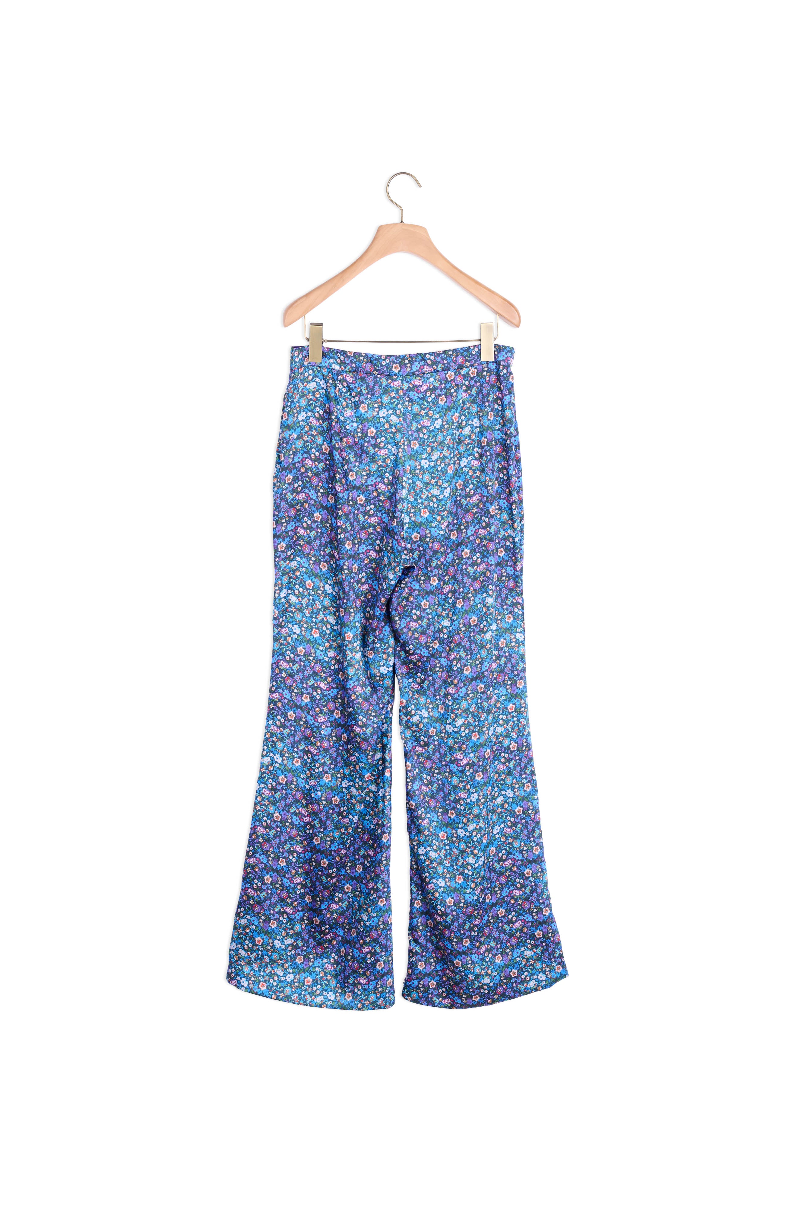 Pantalon satiné imprimé fleuri Sandro seconde main