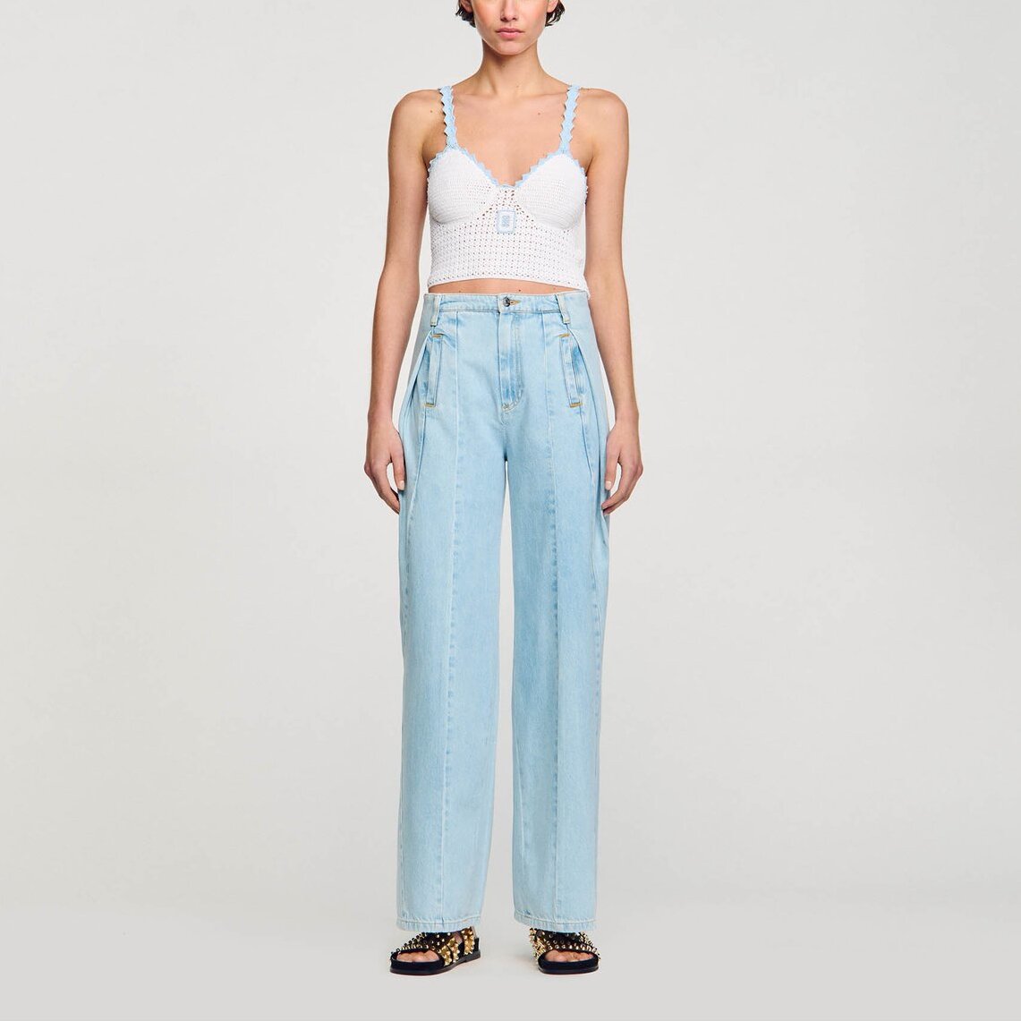 Brassière en crochet Sandro seconde main