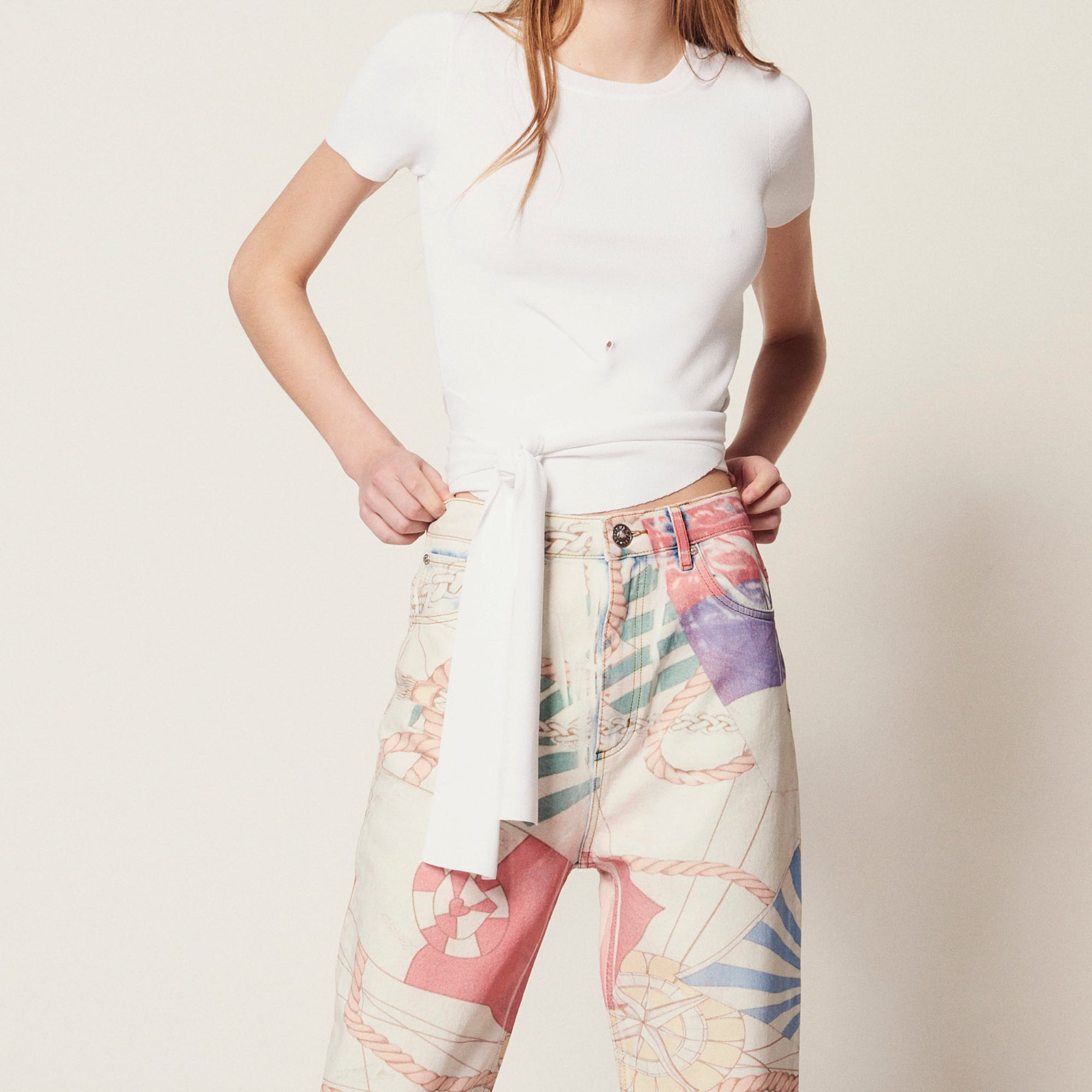 Top en Maille avec lien à nouer Sandro seconde main