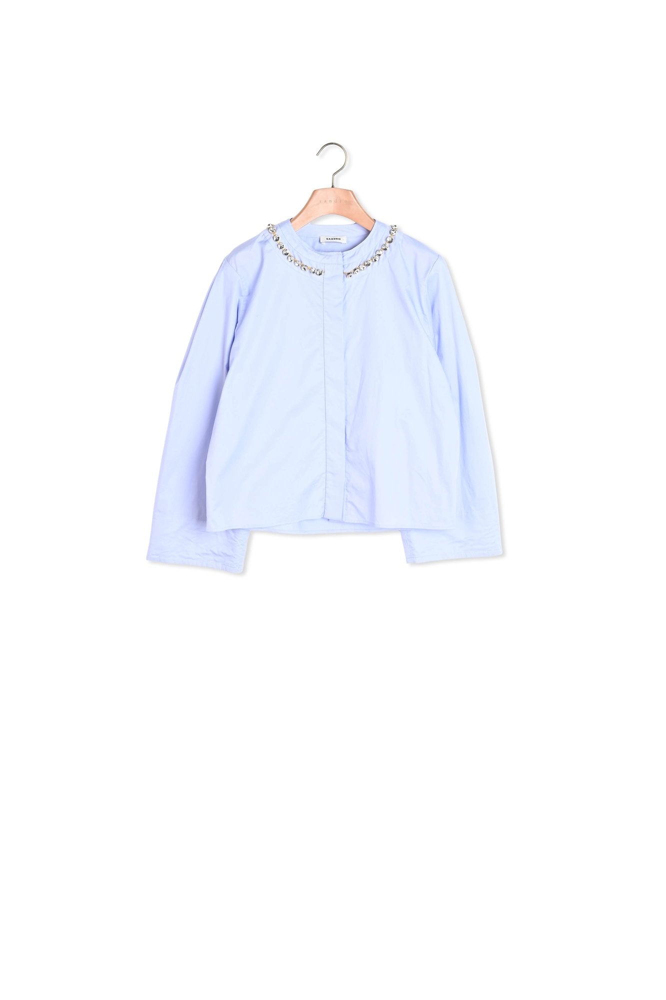 Chemise courte à col bijou Sandro seconde main