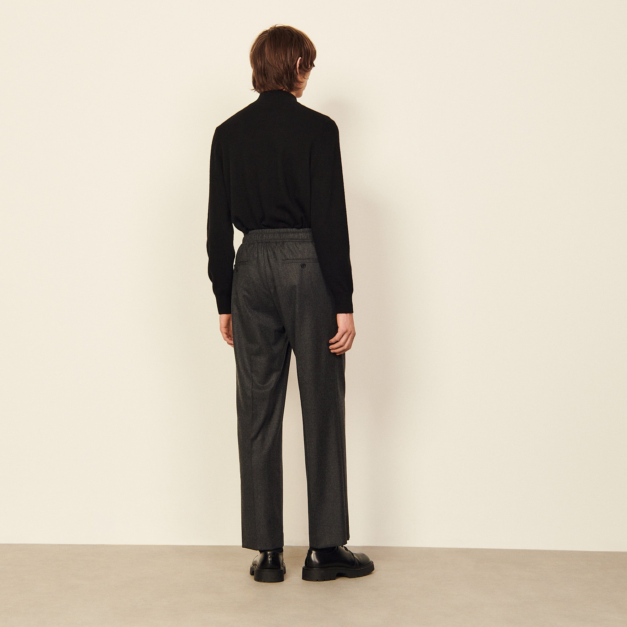 Pantalon Anthracite Chiné Sandro seconde main