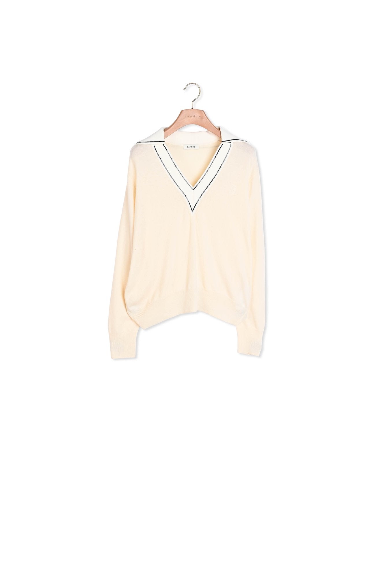 Pull à col polo Sandro seconde main