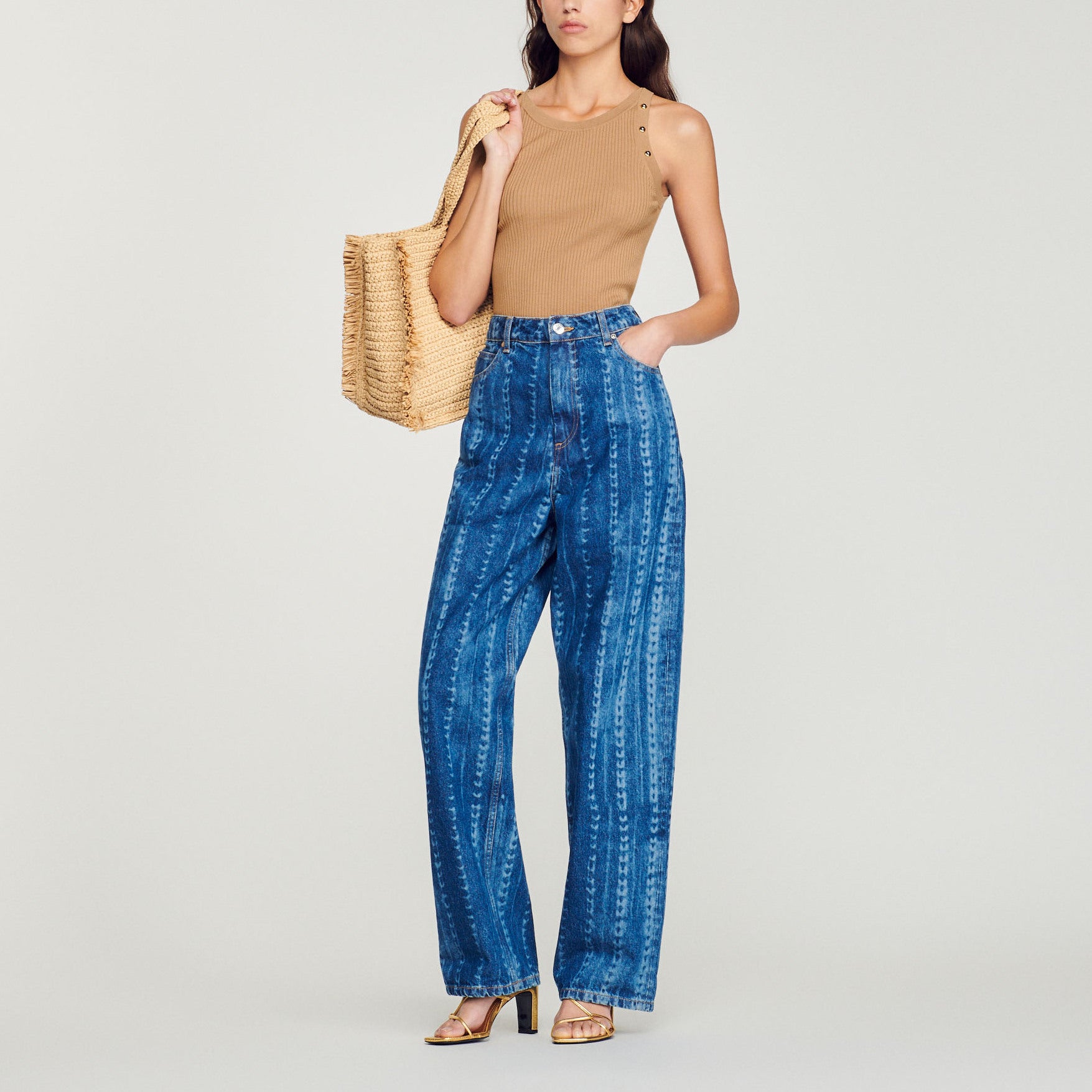 Débardeur côtelé Sandro seconde main