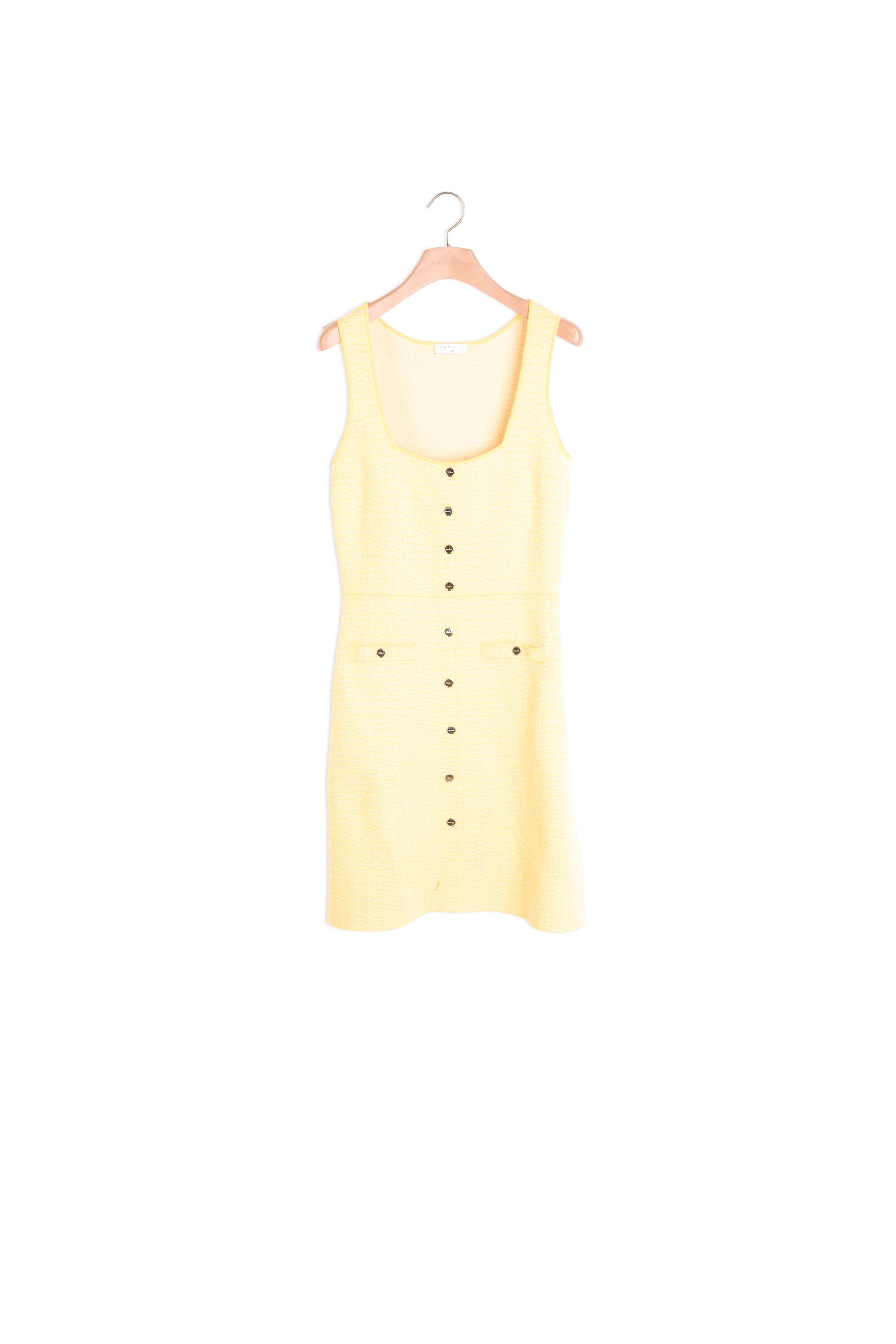 Robe courte en tweed Sandro seconde main