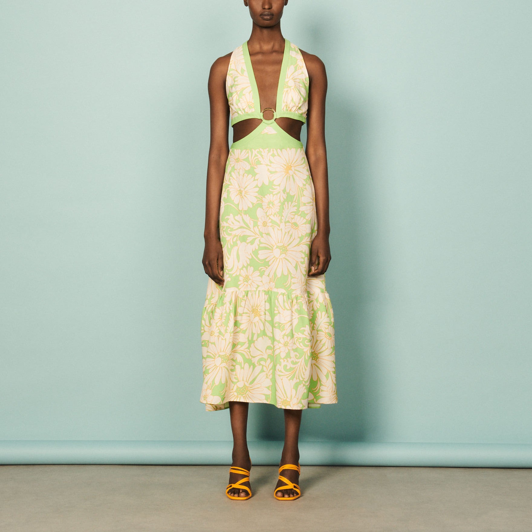 Robe longue à découpes Sandro seconde main