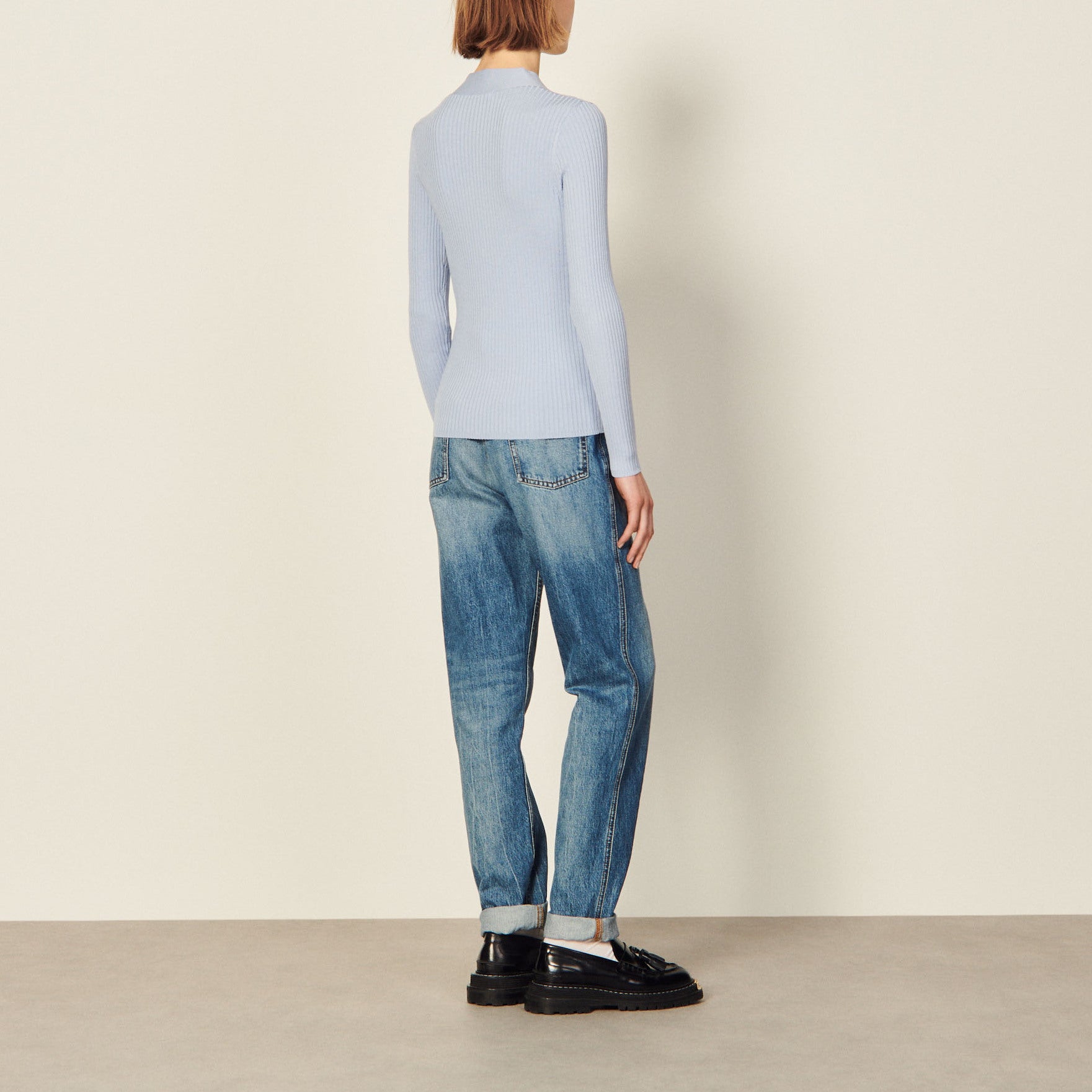 Cardigan en Maille fine côtelée Sandro seconde main