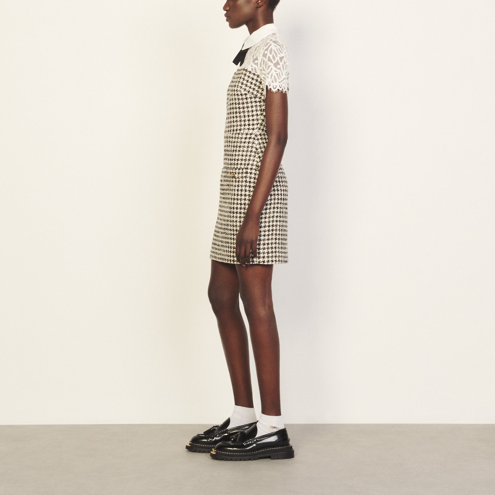 Robe Blanc/Noir Sandro seconde main