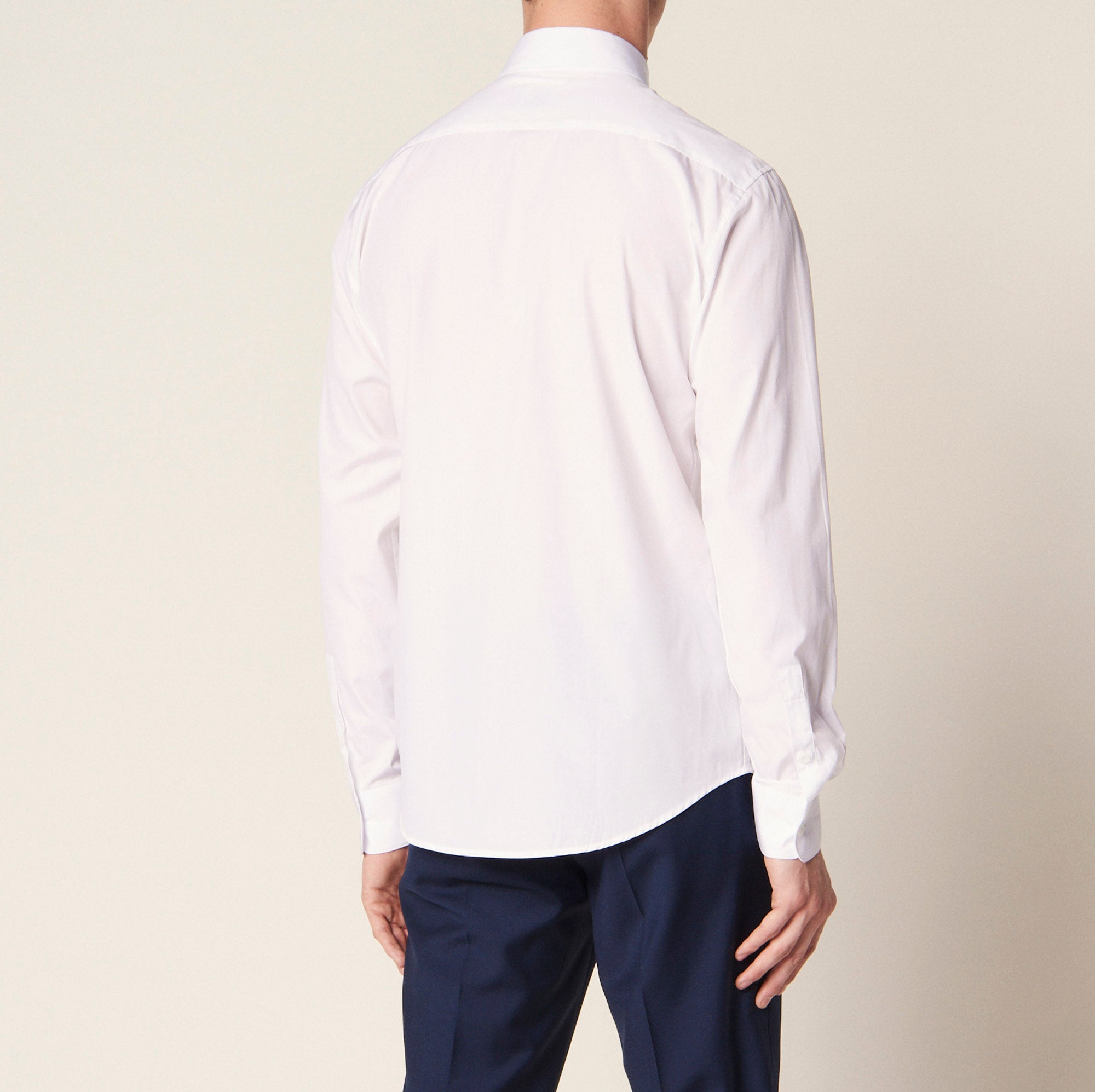 Chemise à patte cachée en popeline Sandro seconde main