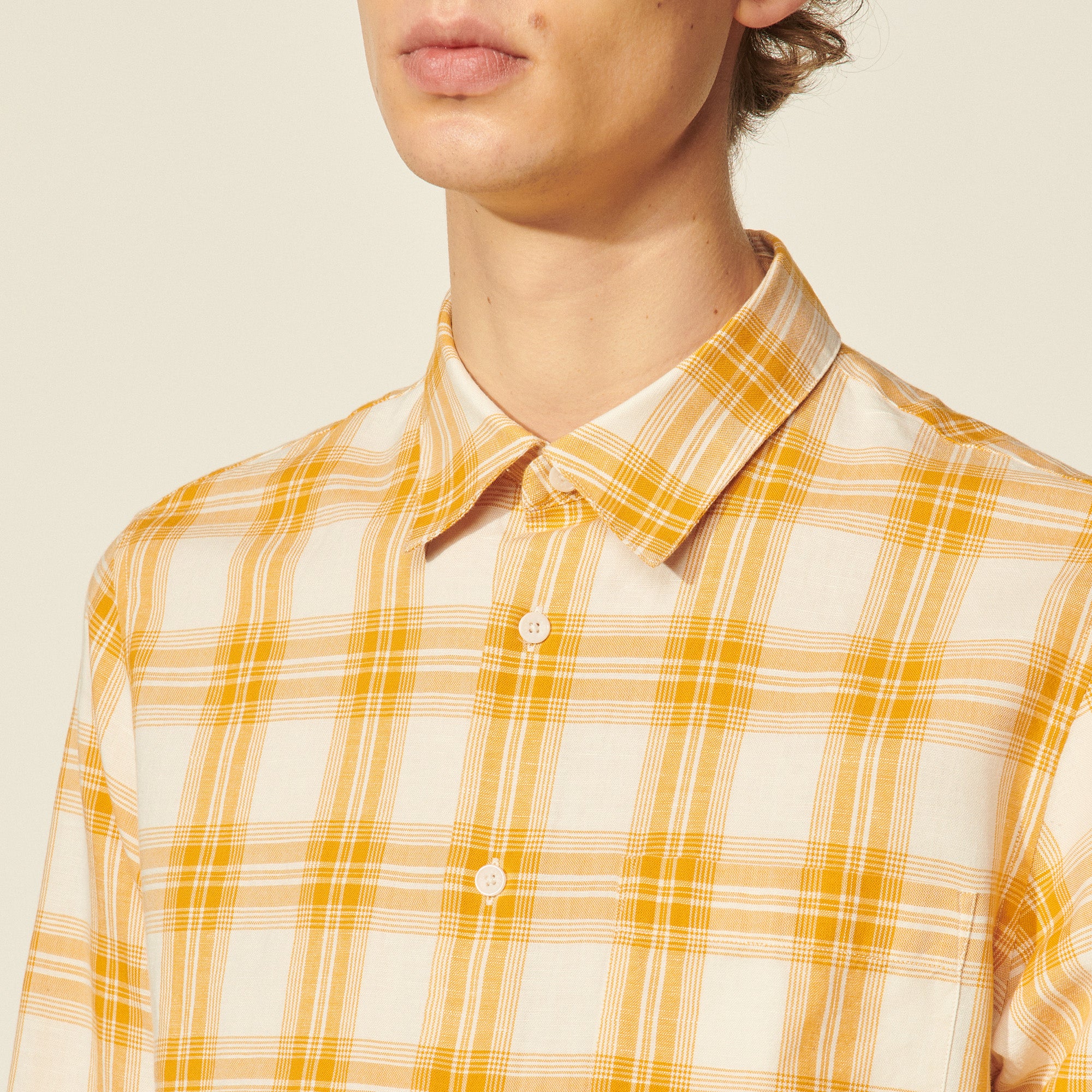 Chemise en coton à carreaux Sandro seconde main