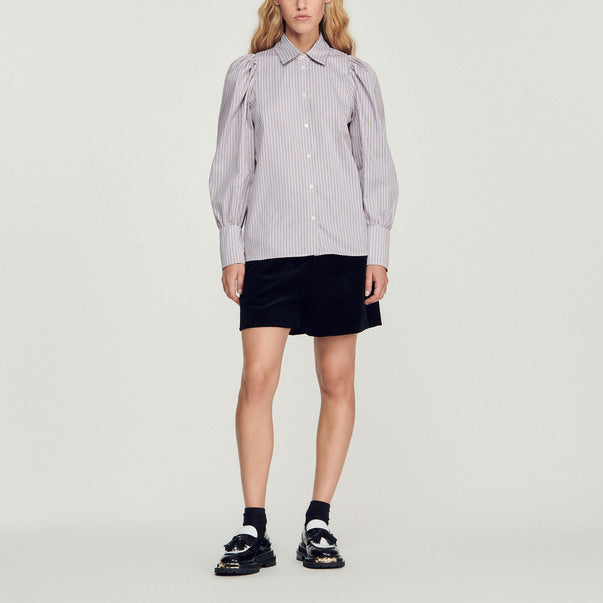 Chemise rayée à manches volumineuses Sandro seconde main