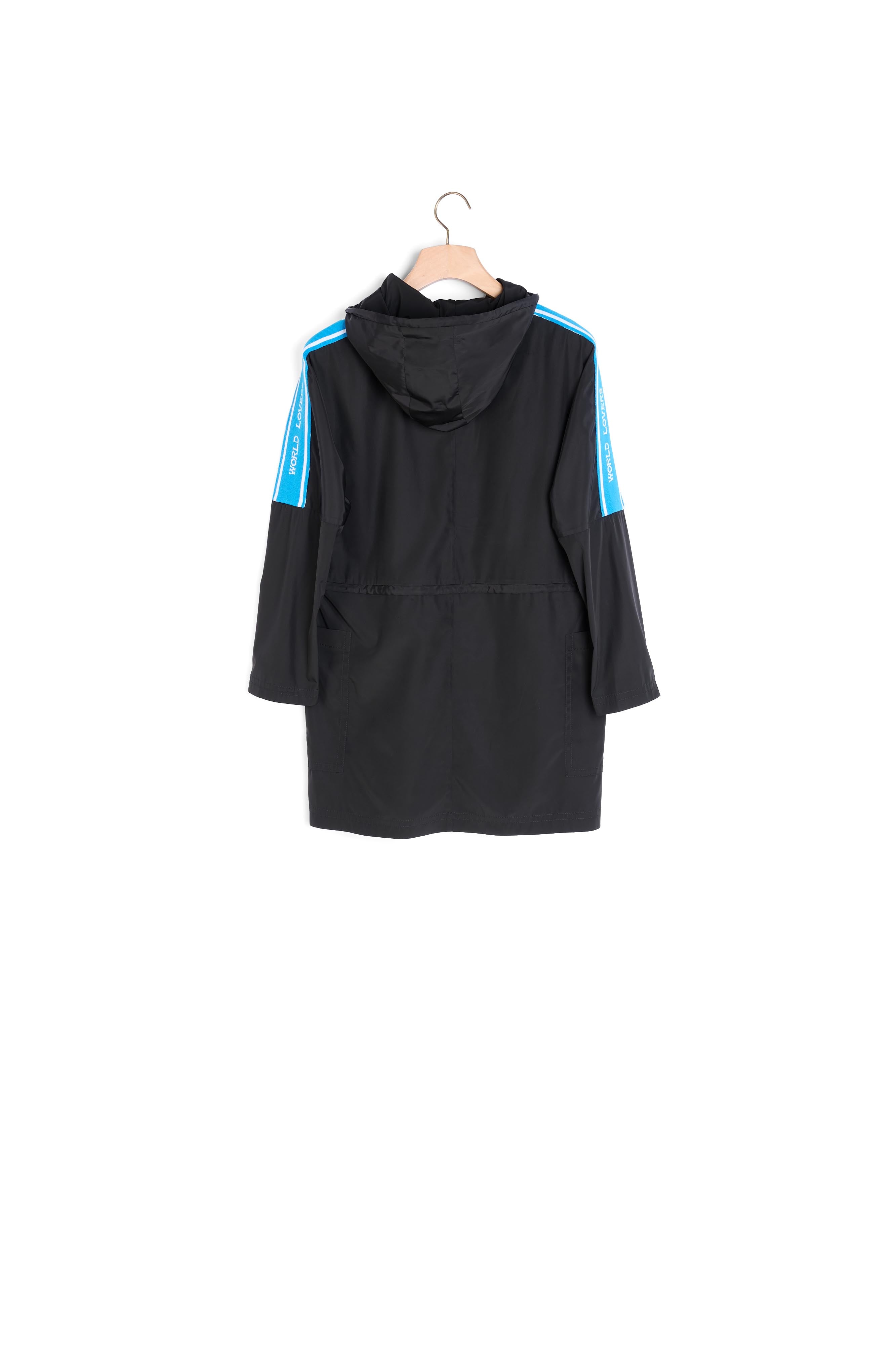 Manteau coupe-vent avec galons à message Sandro seconde main