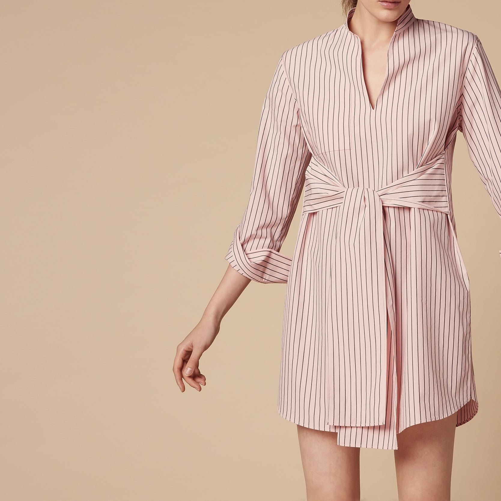 Robe Chemise à rayures et avec ceinture Sandro seconde main