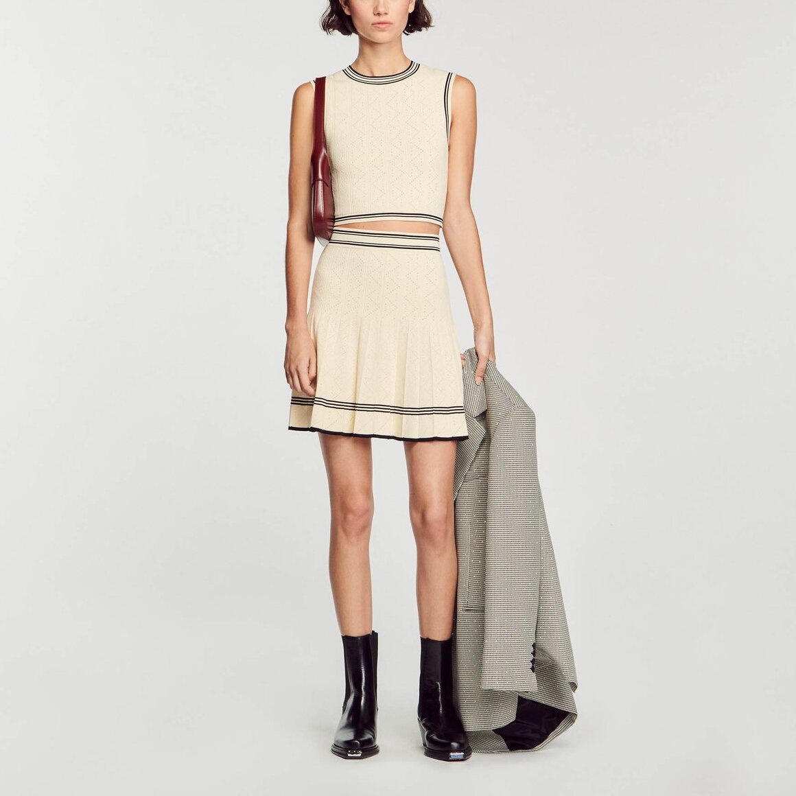 Pull court sans manches Sandro seconde main