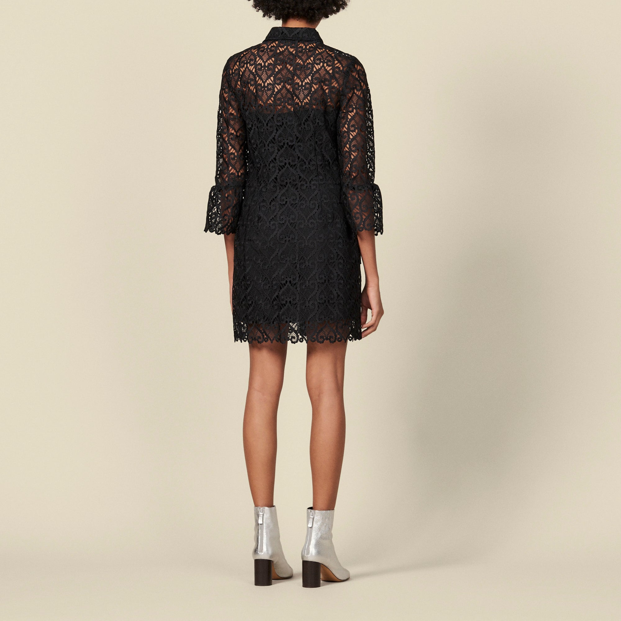 Robe Manteau en guipure Sandro seconde main