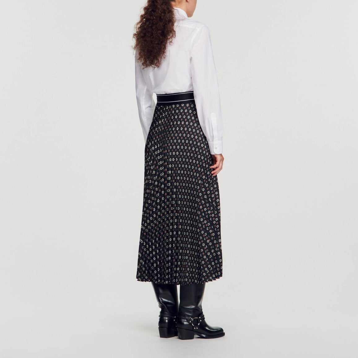 Jupe longue plissée Sandro seconde main