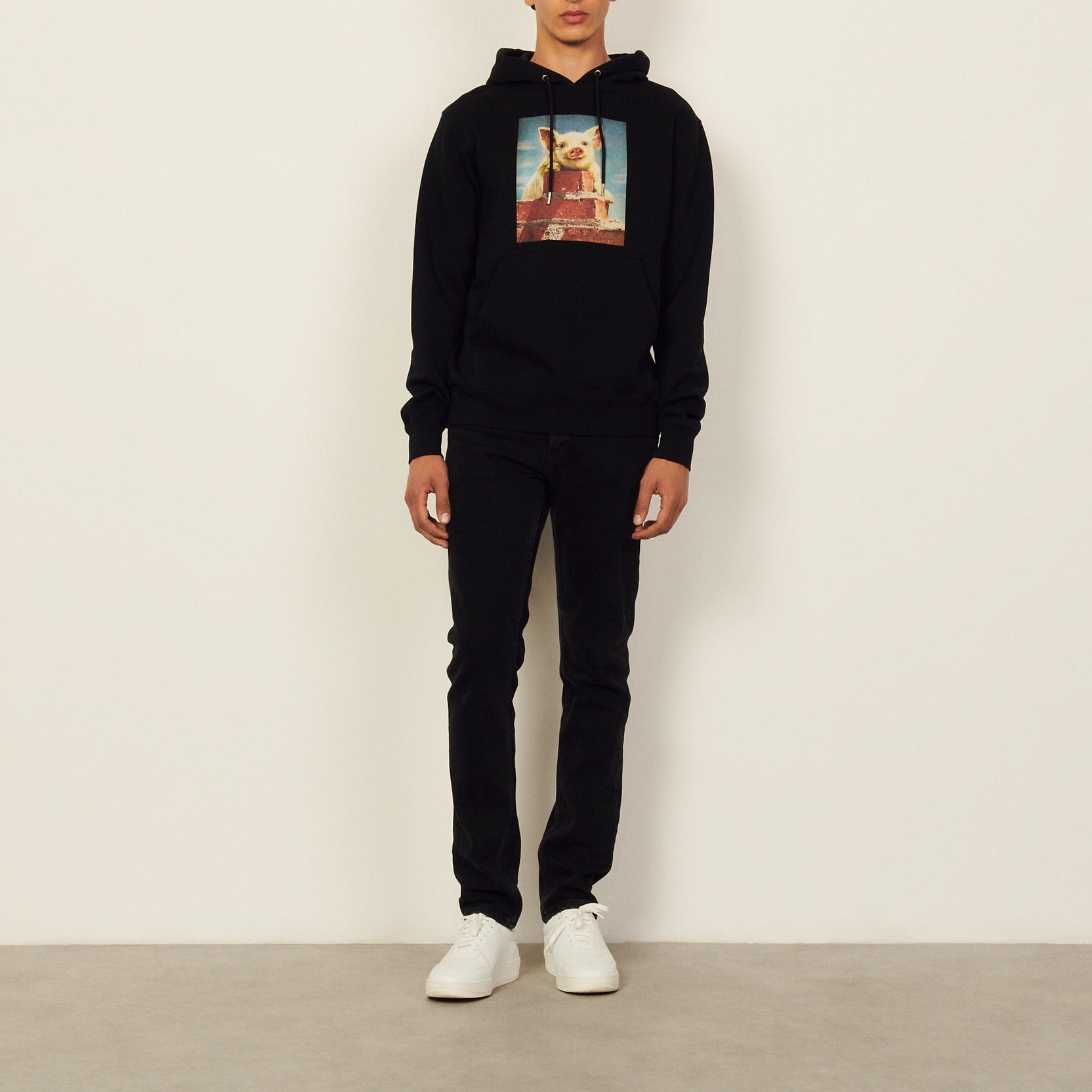 Hoodie en coton avec iconographie Sandro seconde main