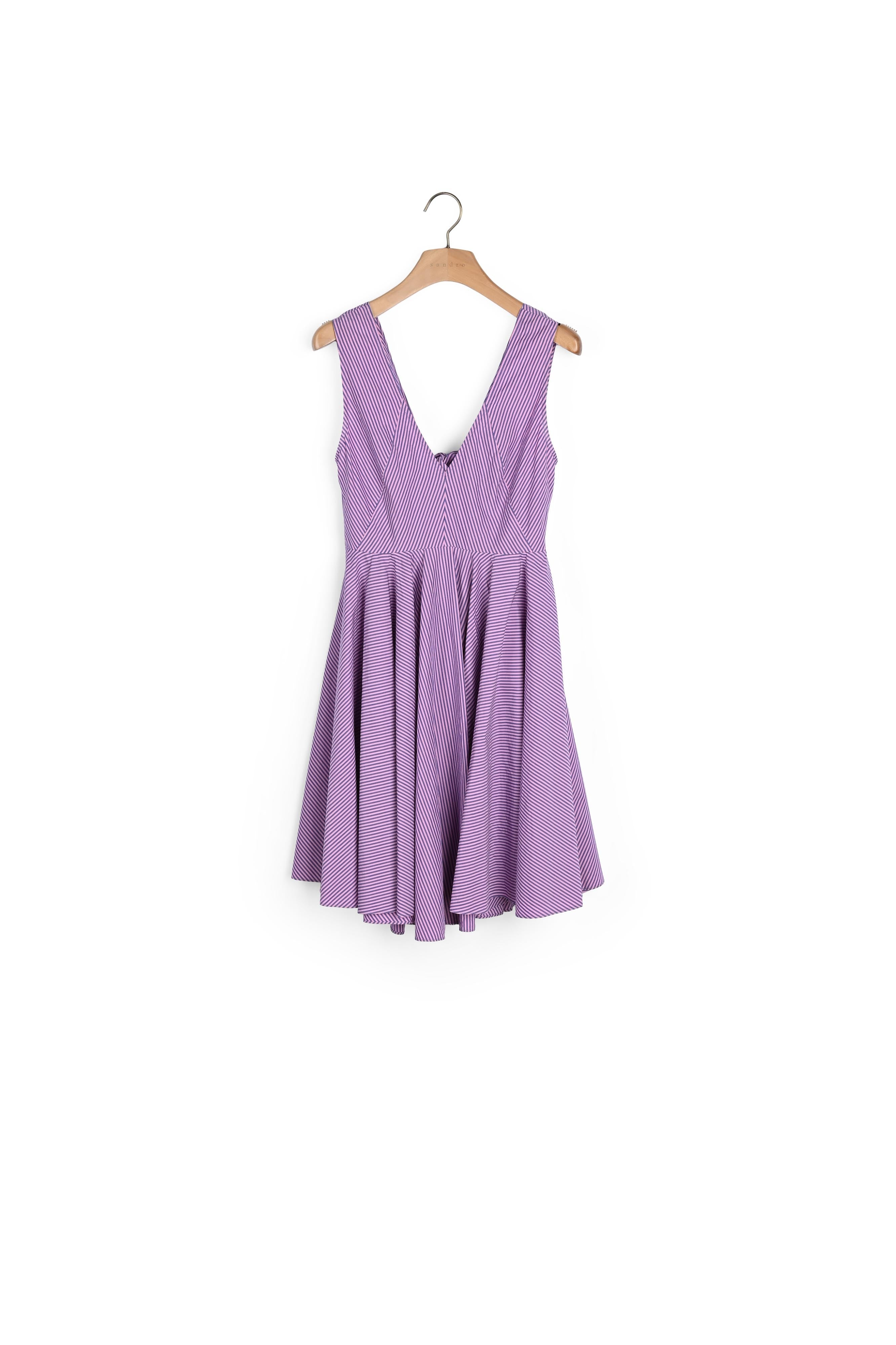 Robe évasée nouée dans le dos Sandro seconde main