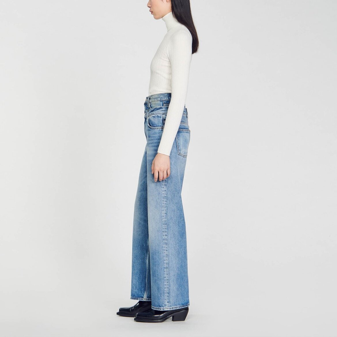 Jean à double ceinture Sandro seconde main