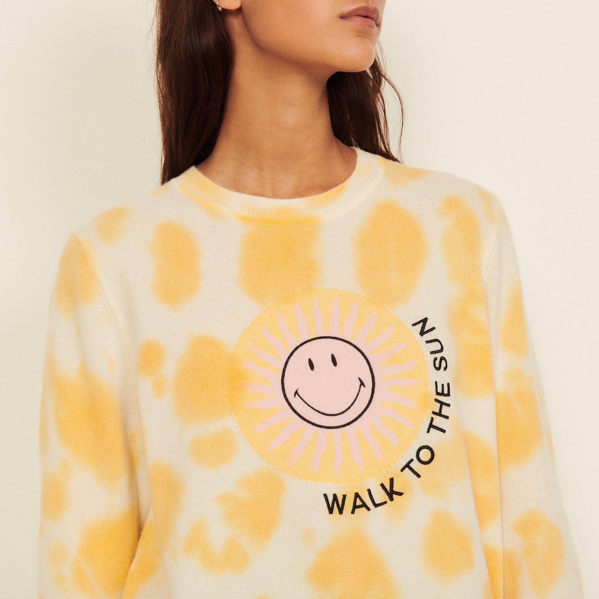Smiley® Pull jacquard tie and dye Sandro seconde main