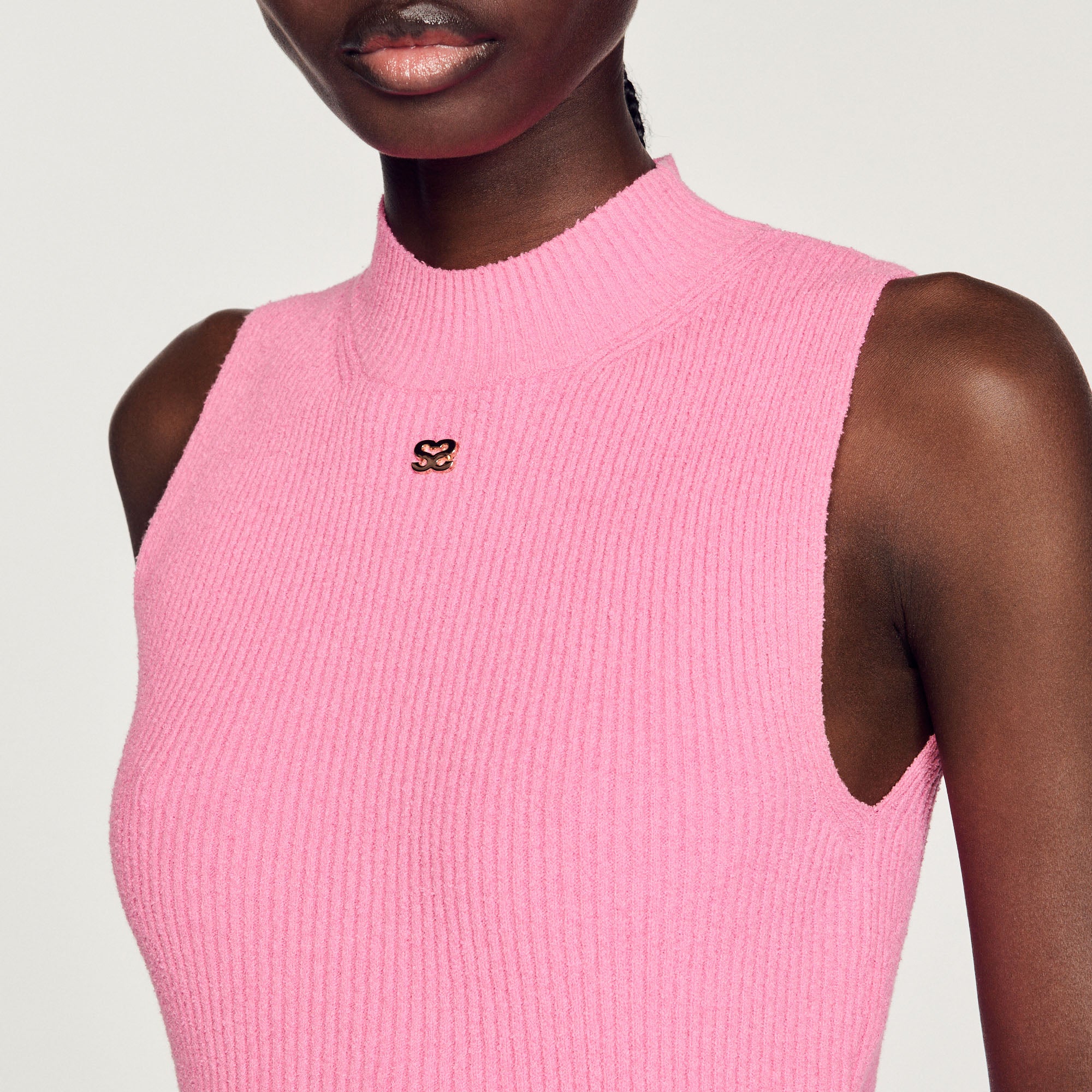 Pull court côtelé Sandro seconde main