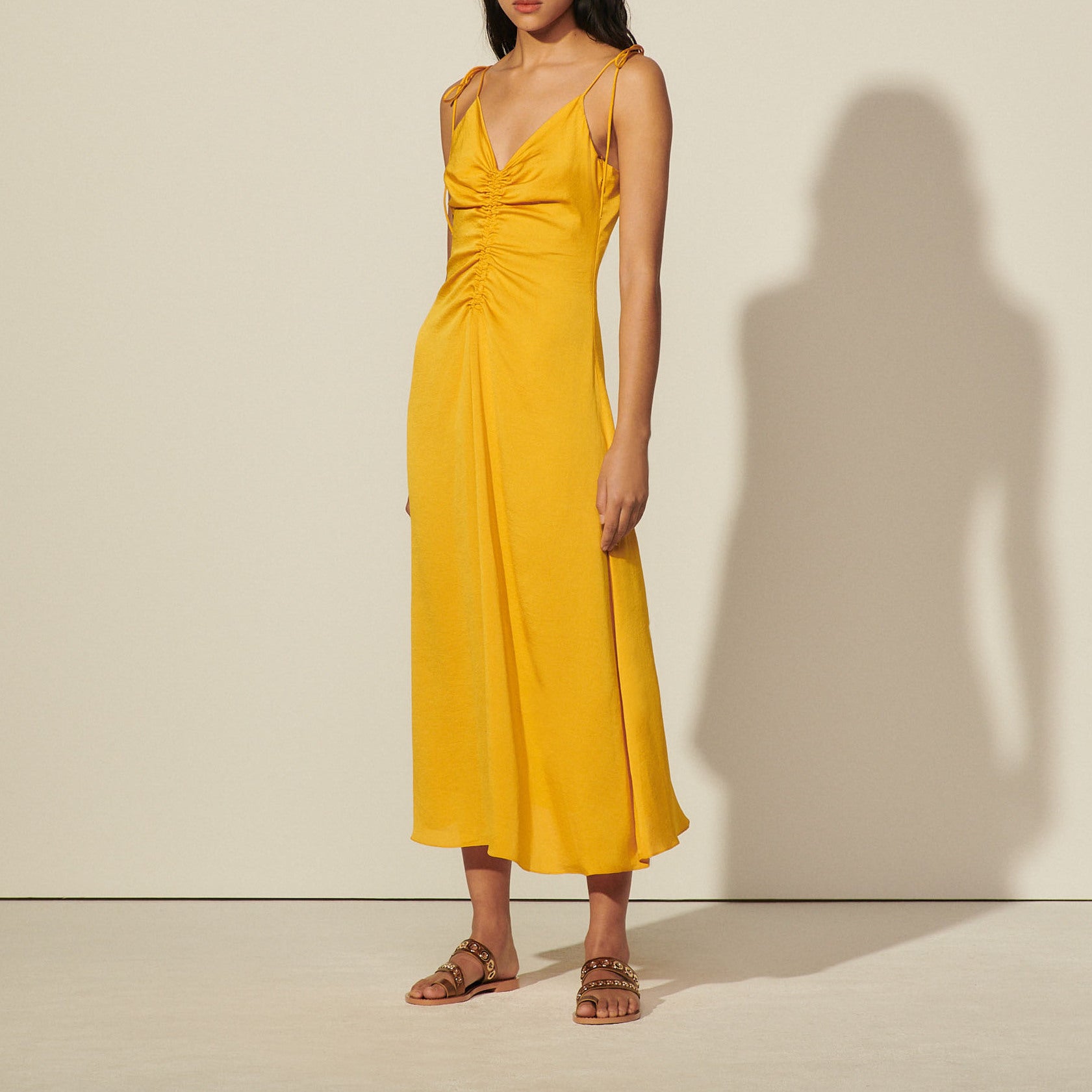 Robe longue à fines bretelles Sandro seconde main