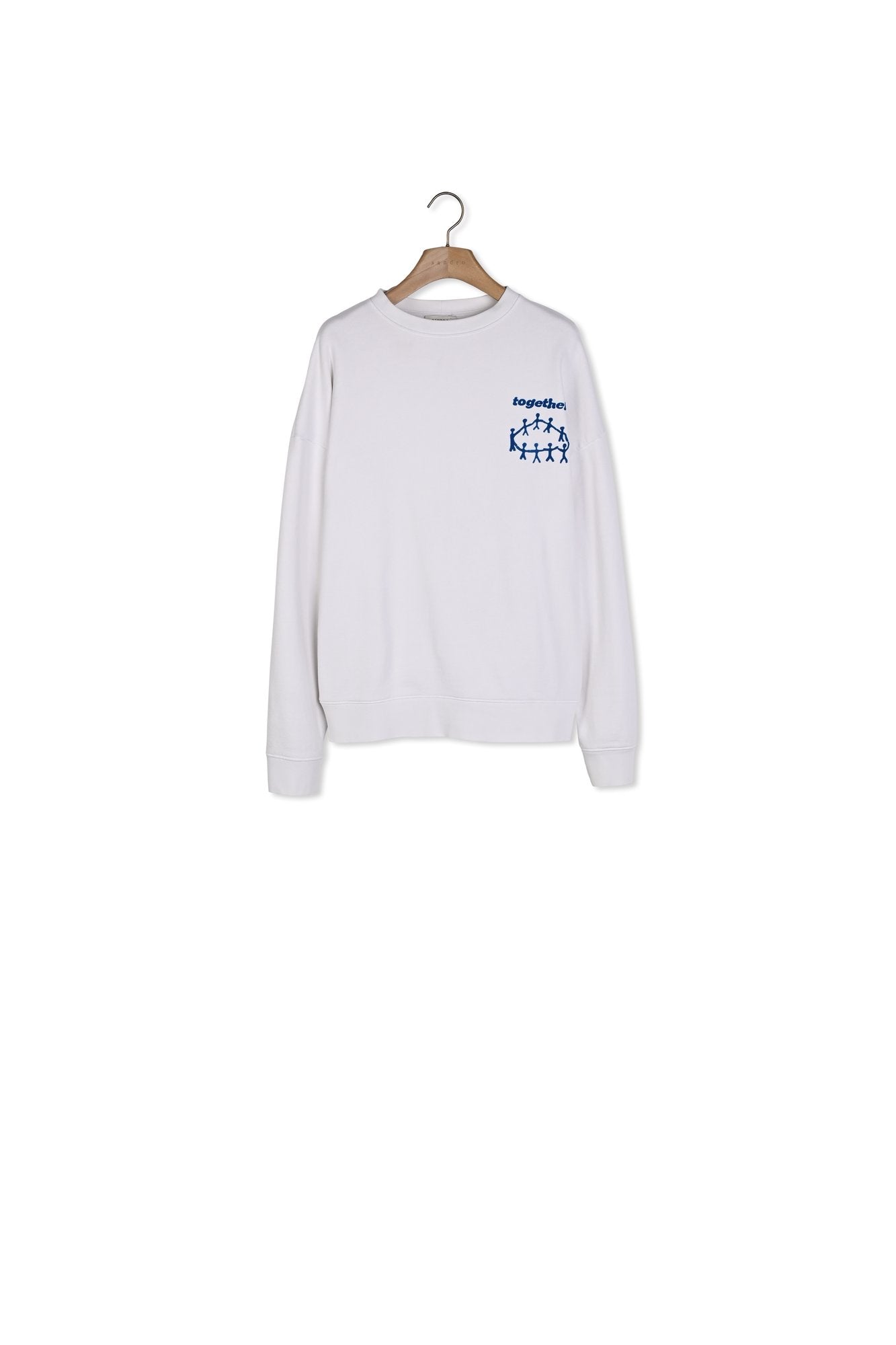 Sweat blanc Sandro seconde main