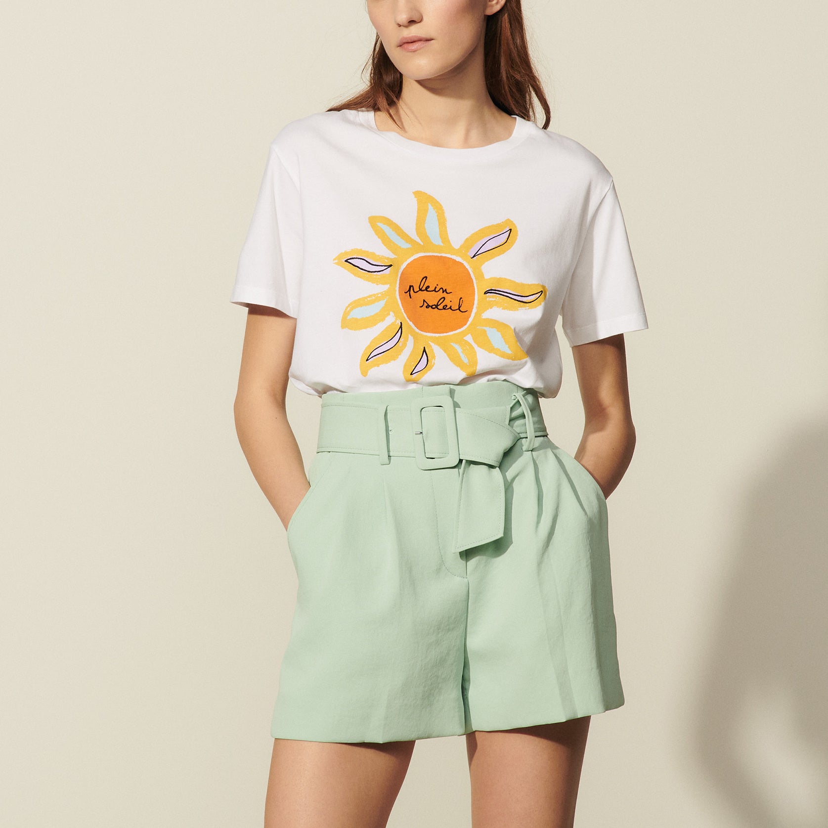 Short avec large ceinture Sandro seconde main