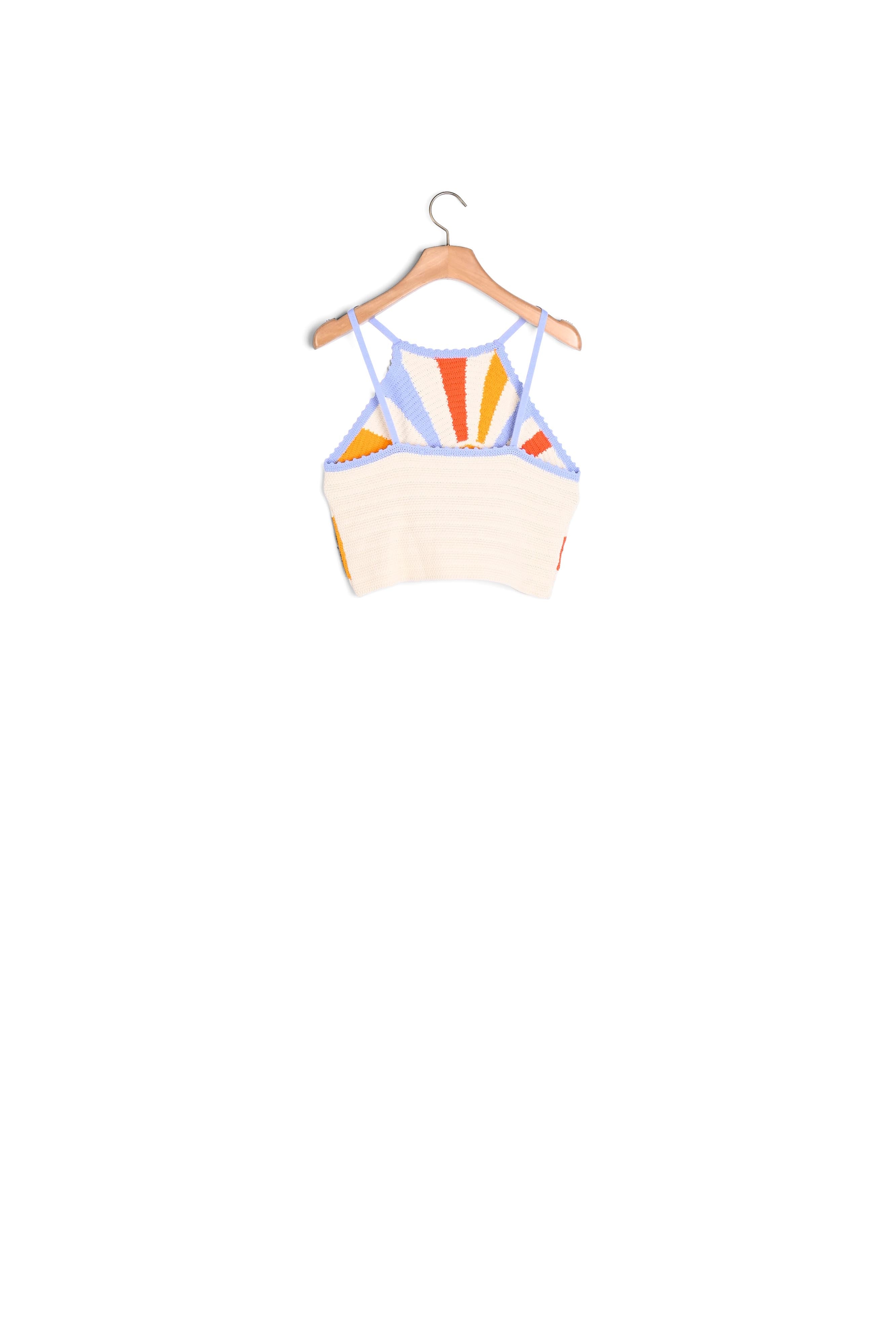 Crop Top en crochet Sandro seconde main