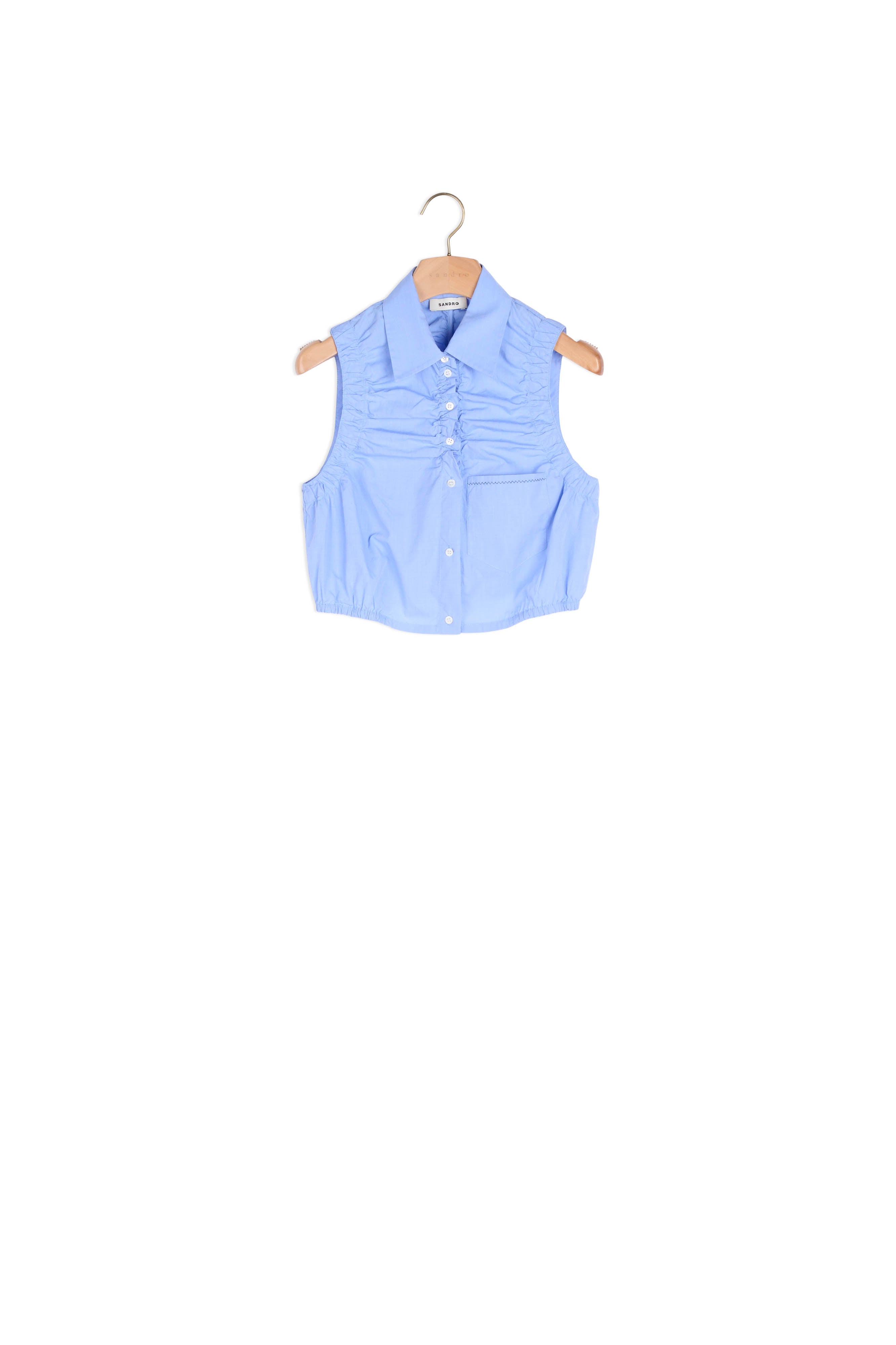 Chemise courte sans manches Sandro seconde main