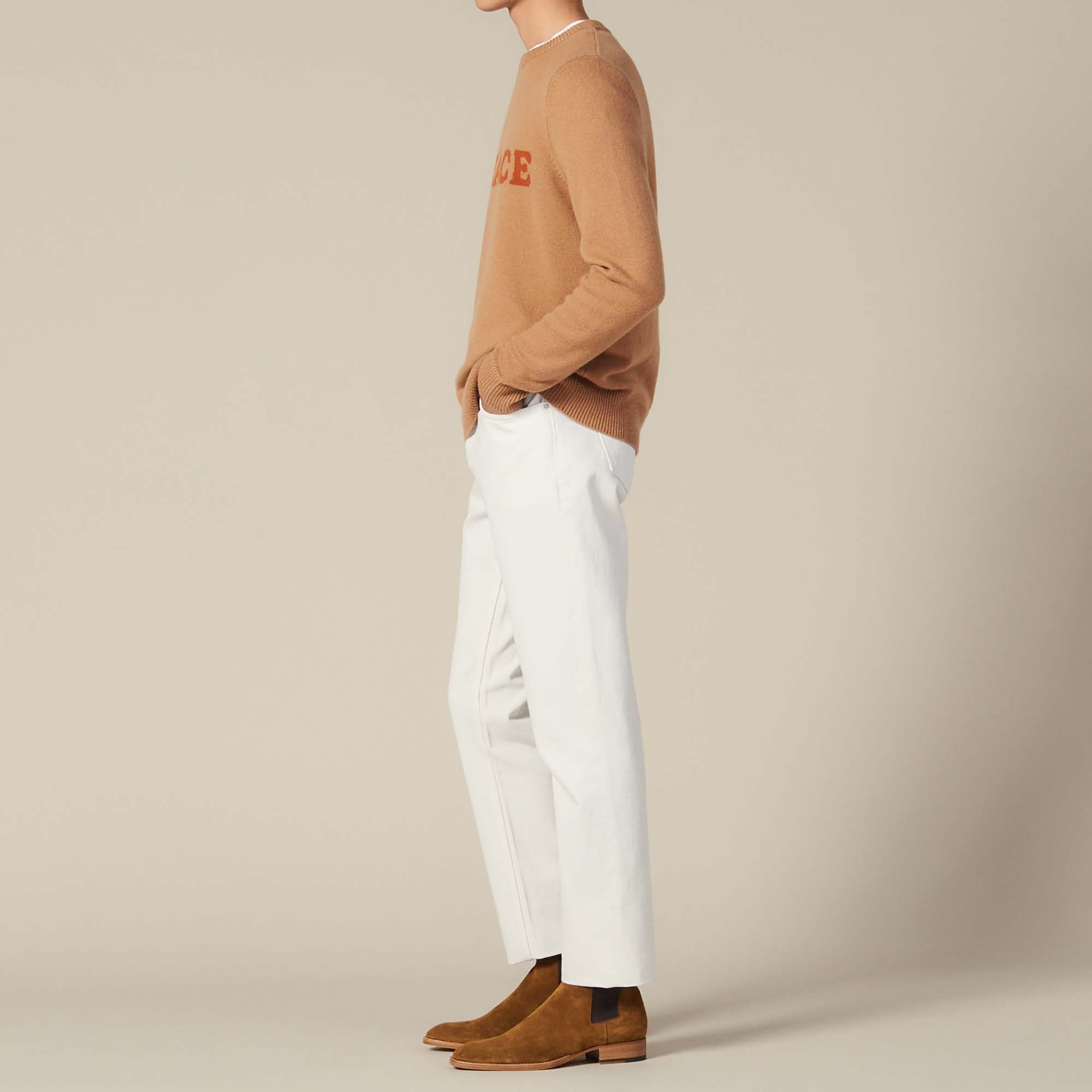 Pull en laine et cachemire à message Sandro seconde main