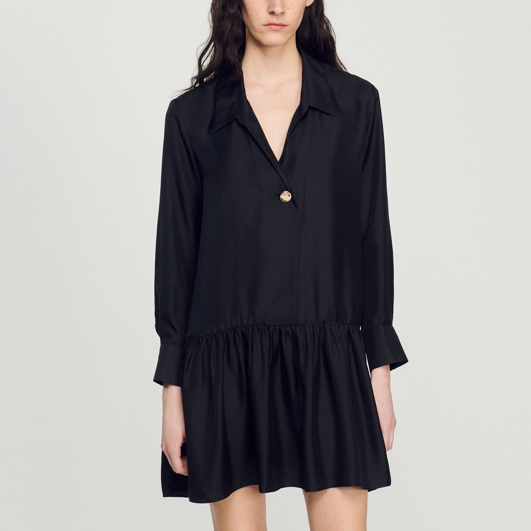 Robe courte en soie Sandro seconde main